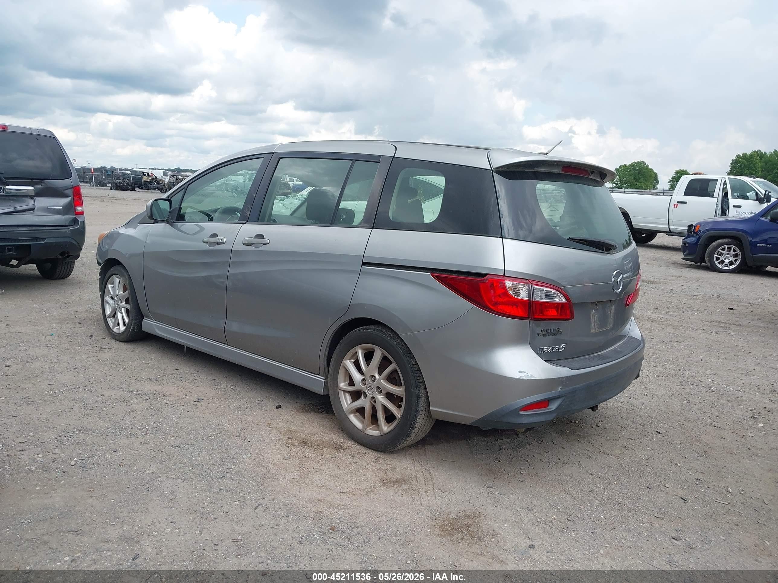 2012 Mazda Mazda5 Touring Gray vin: JM1CW2CL2C0144263