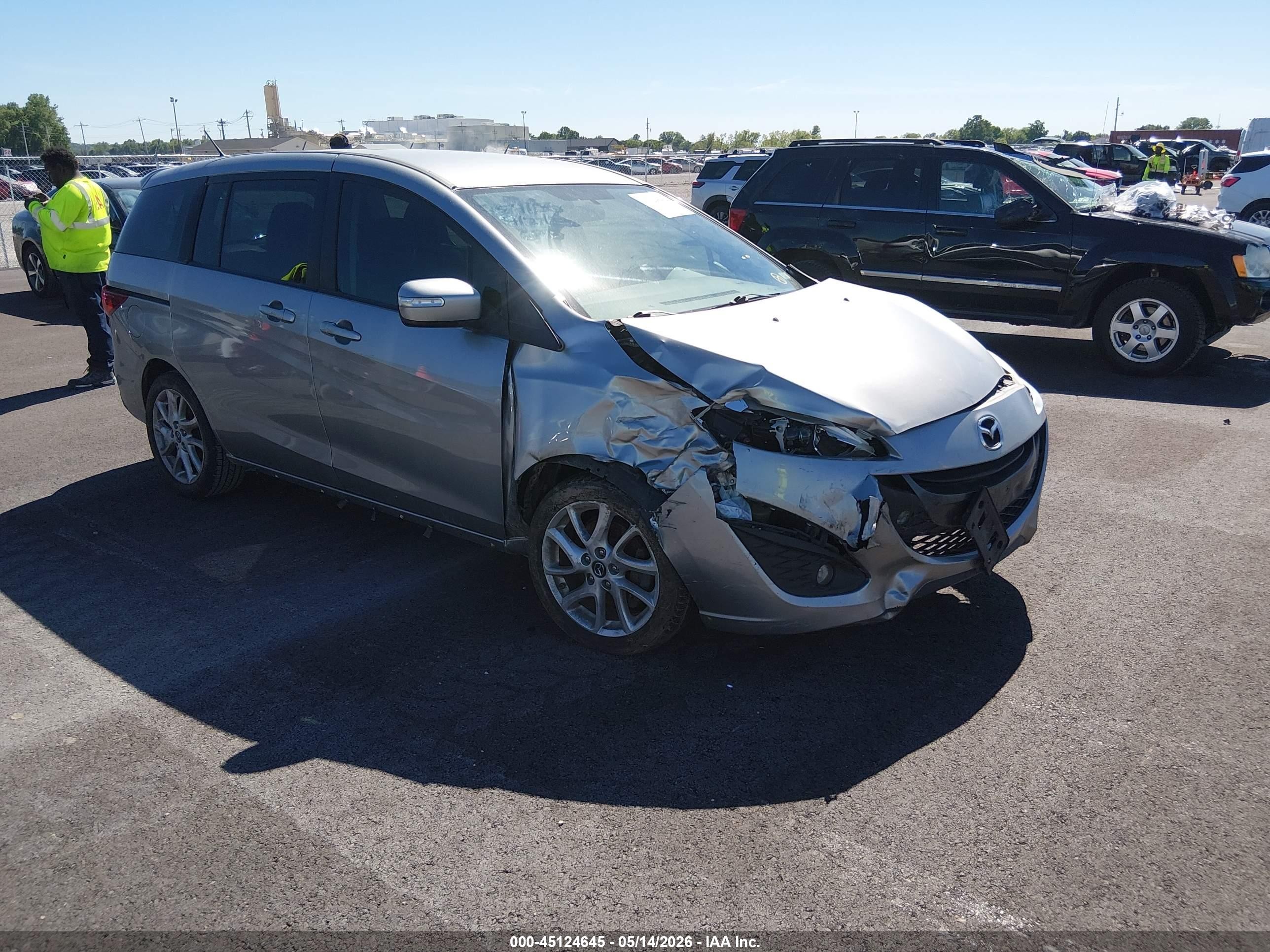 2013 Mazda Mazda5 Touring Silver vin: JM1CW2CL2D0150887