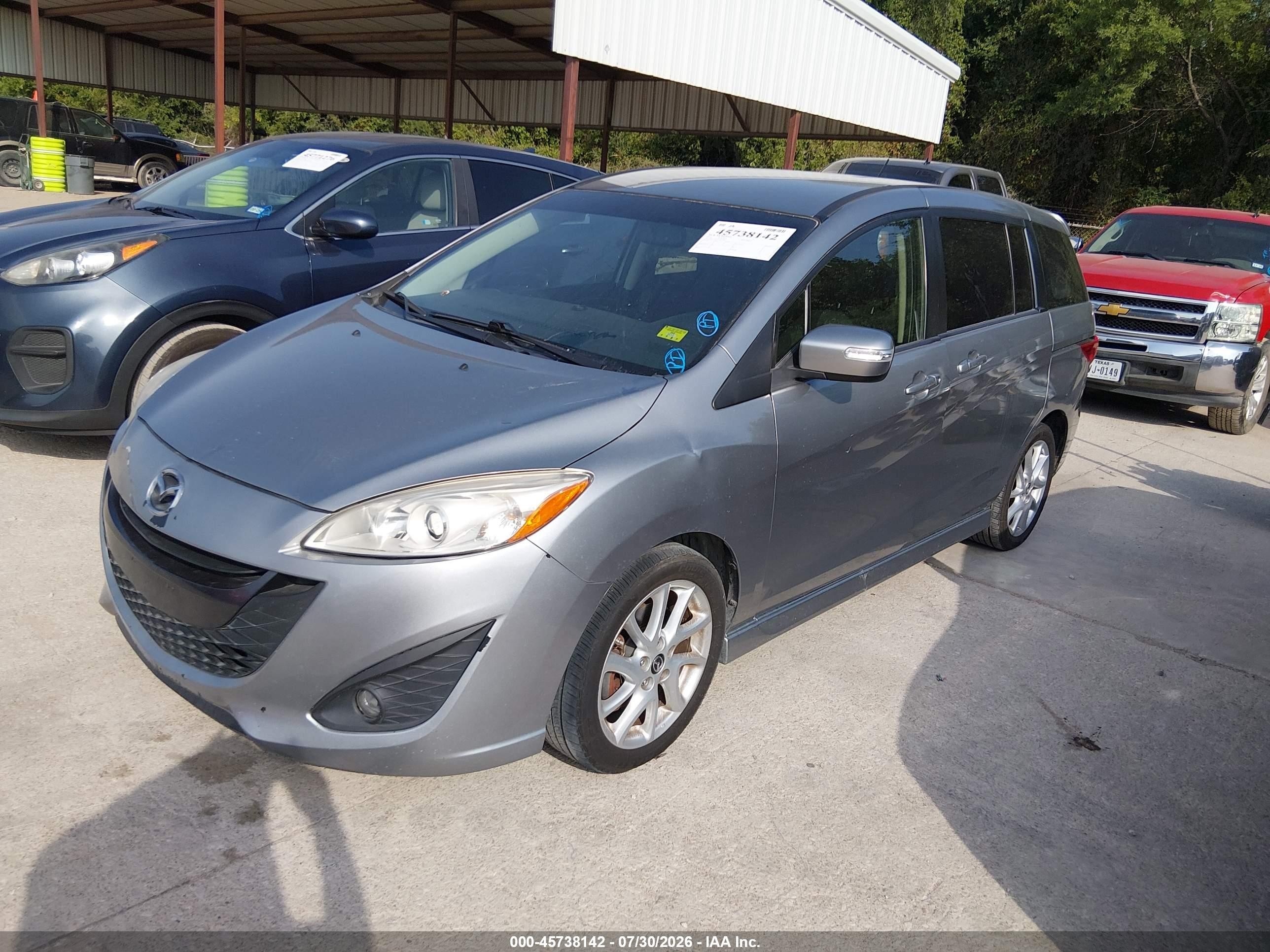 2013 Mazda Mazda5 Touring Silver vin: JM1CW2CL2D0159671