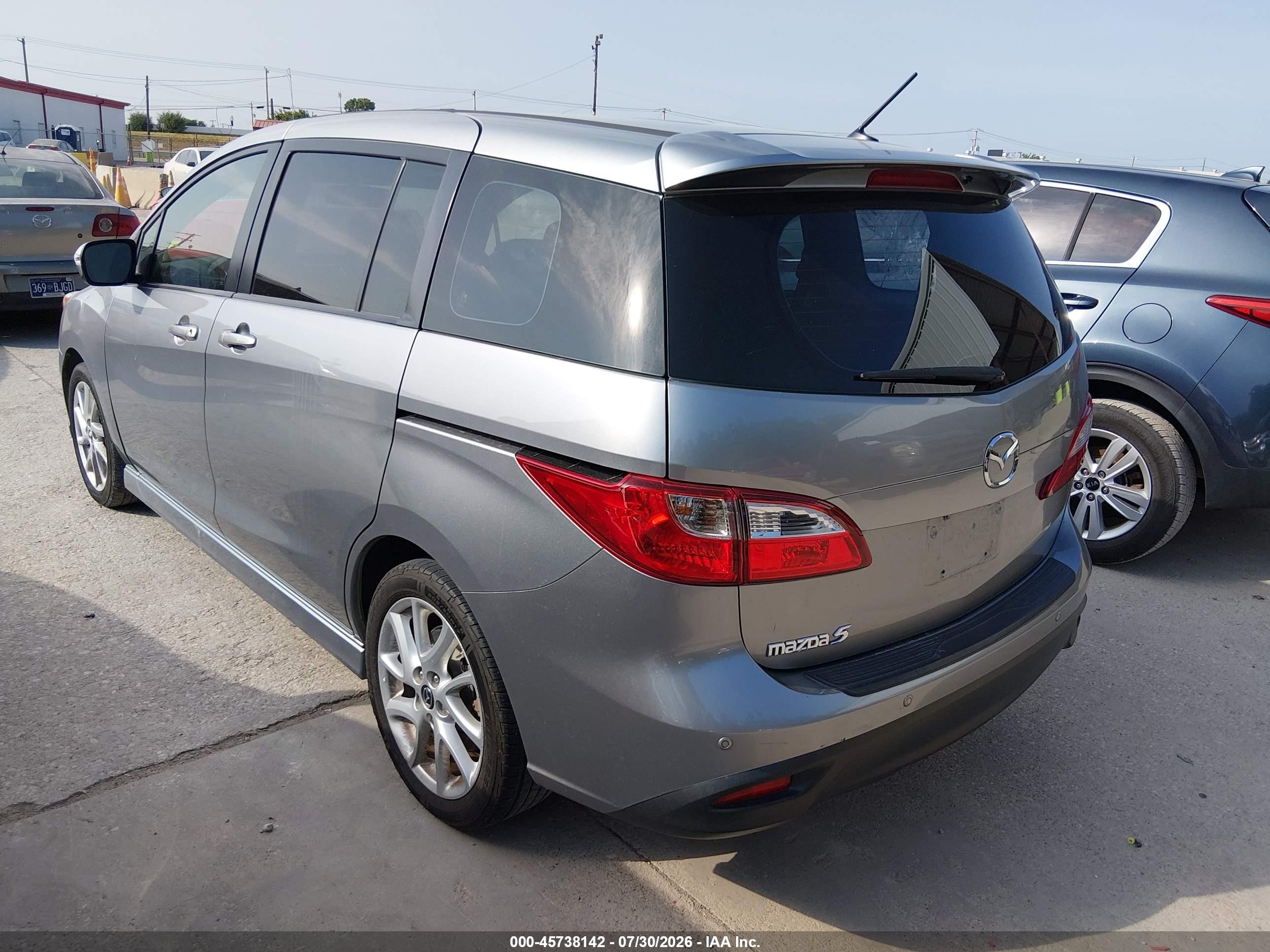2013 Mazda Mazda5 Touring Silver vin: JM1CW2CL2D0159671