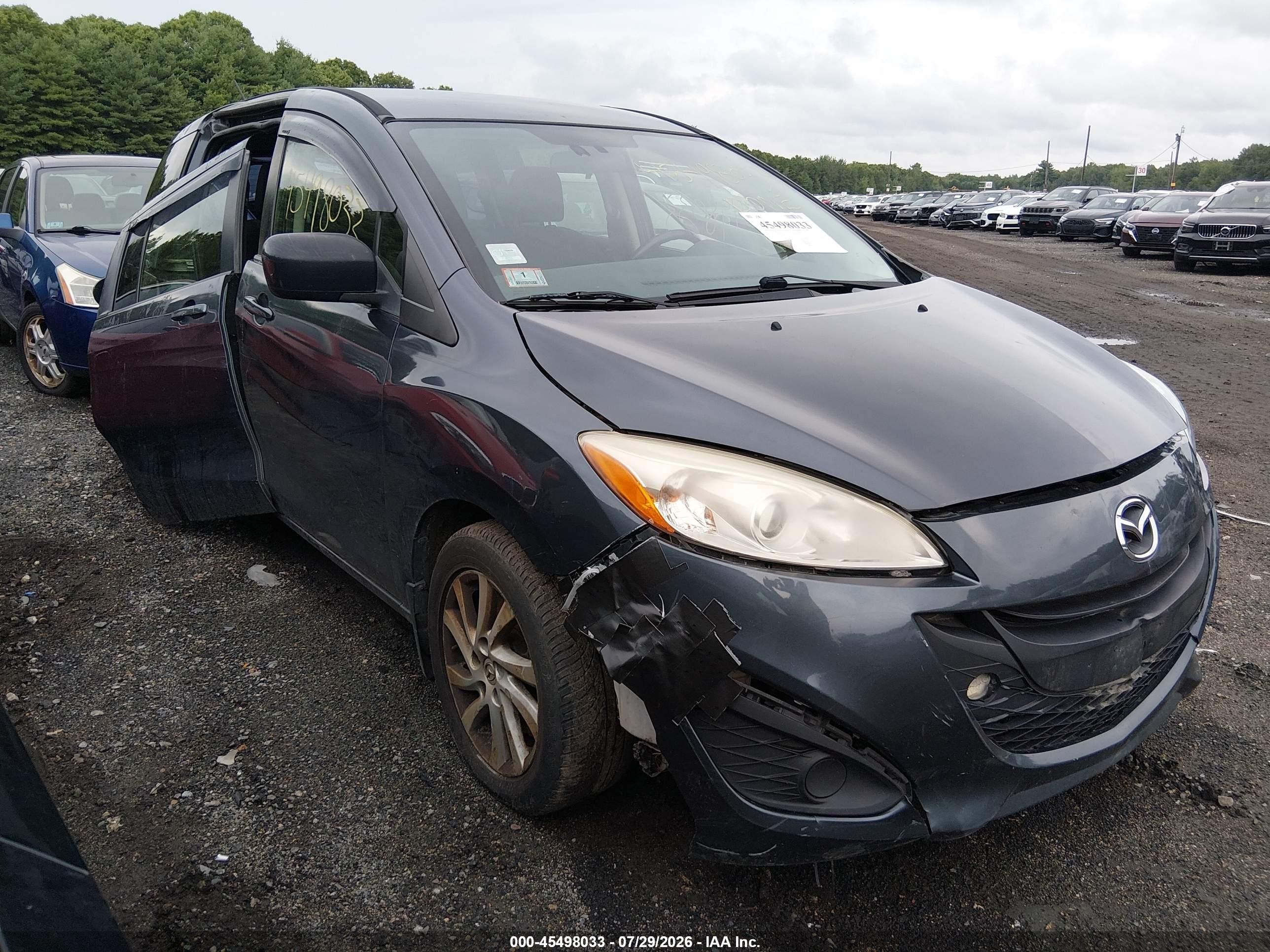 2012 Mazda Mazda5 Touring Gray vin: JM1CW2CL3C0117959