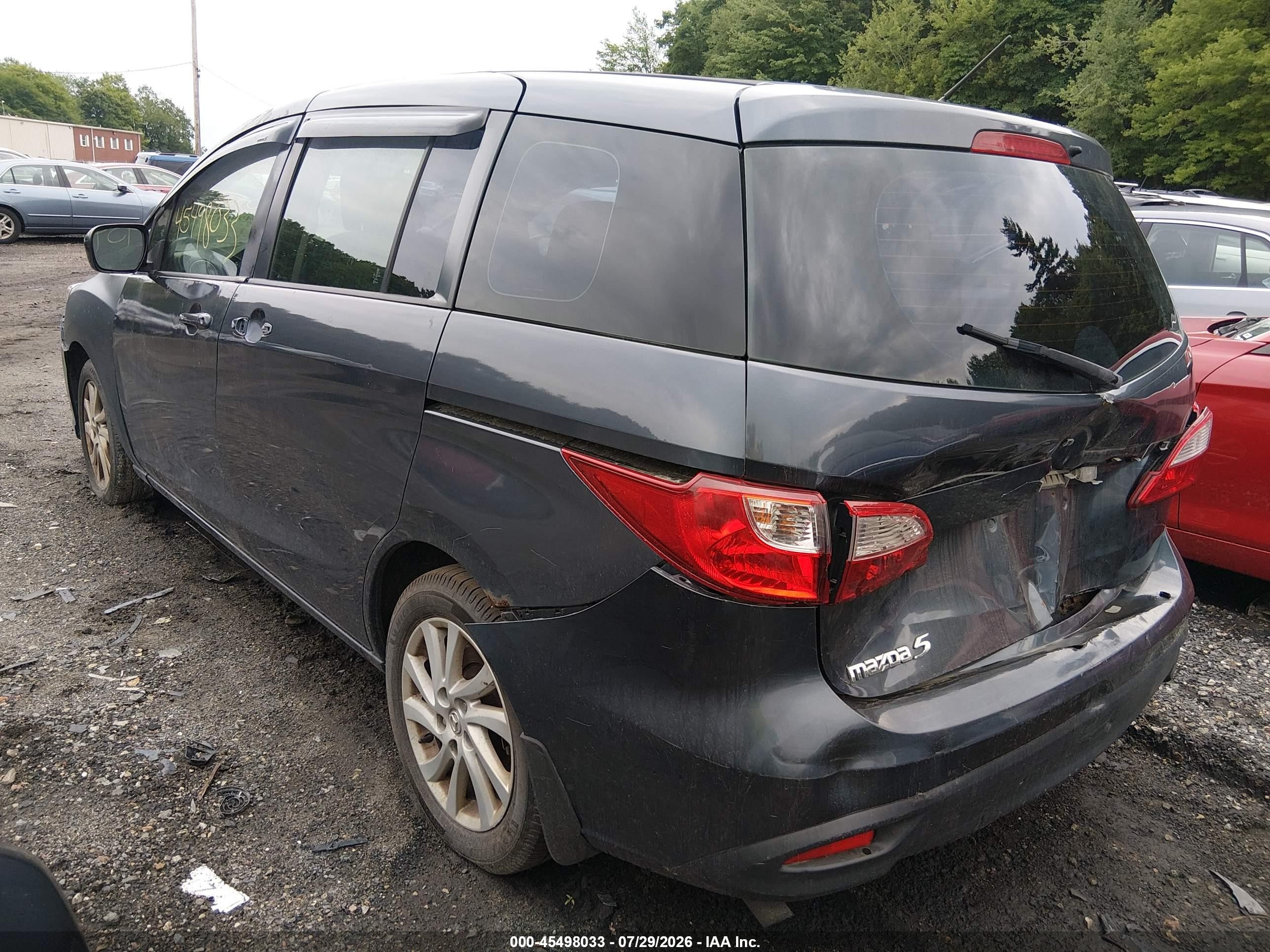 2012 Mazda Mazda5 Touring Gray vin: JM1CW2CL3C0117959