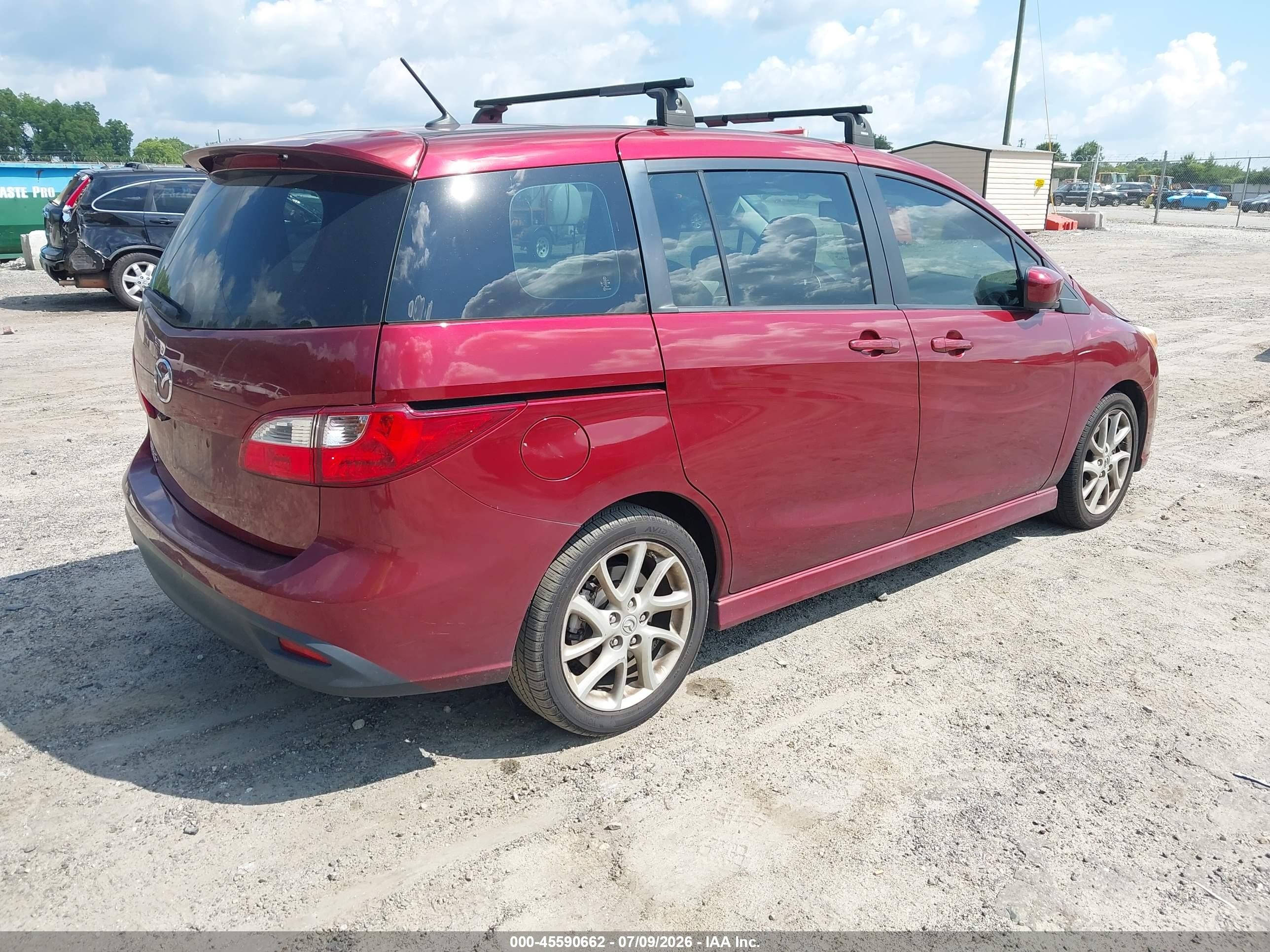 2012 Mazda Mazda5 Touring Red vin: JM1CW2CL3C0133790
