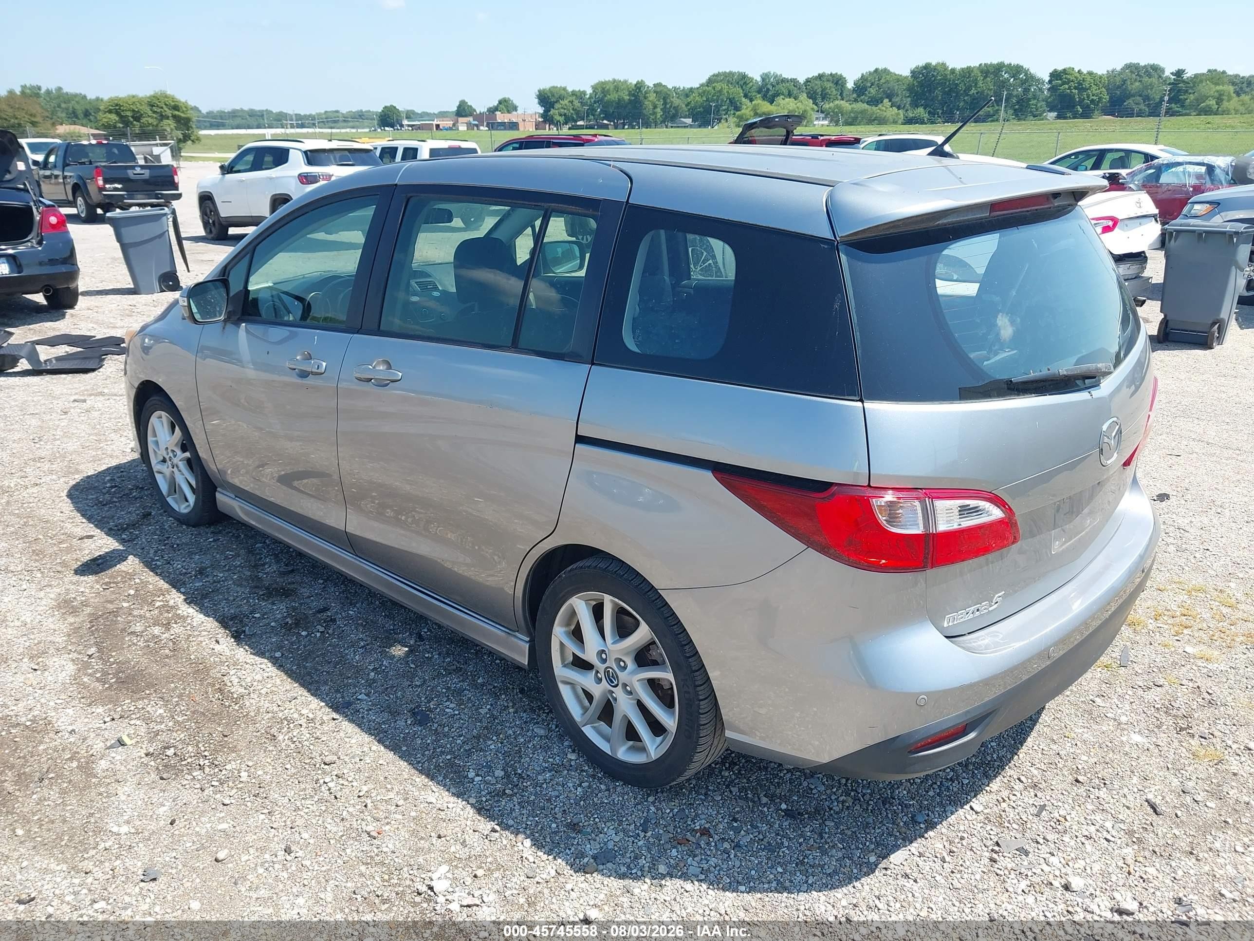 2013 Mazda Mazda5 Touring Silver vin: JM1CW2CL3D0159632