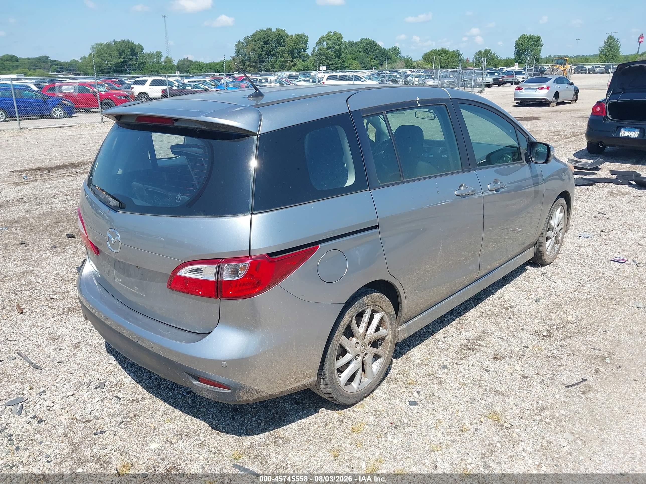 2013 Mazda Mazda5 Touring Silver vin: JM1CW2CL3D0159632