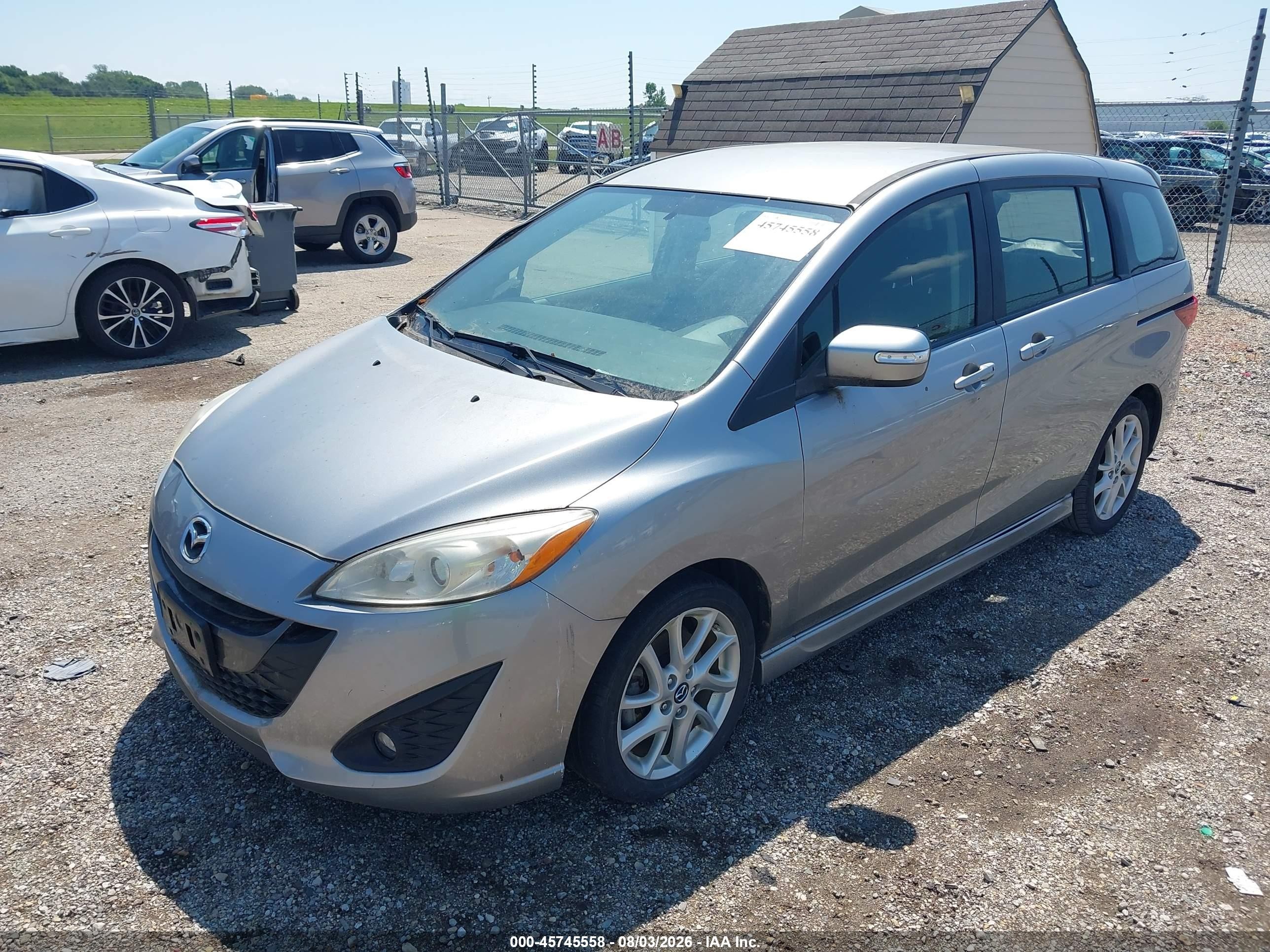 2013 Mazda Mazda5 Touring Silver vin: JM1CW2CL3D0159632