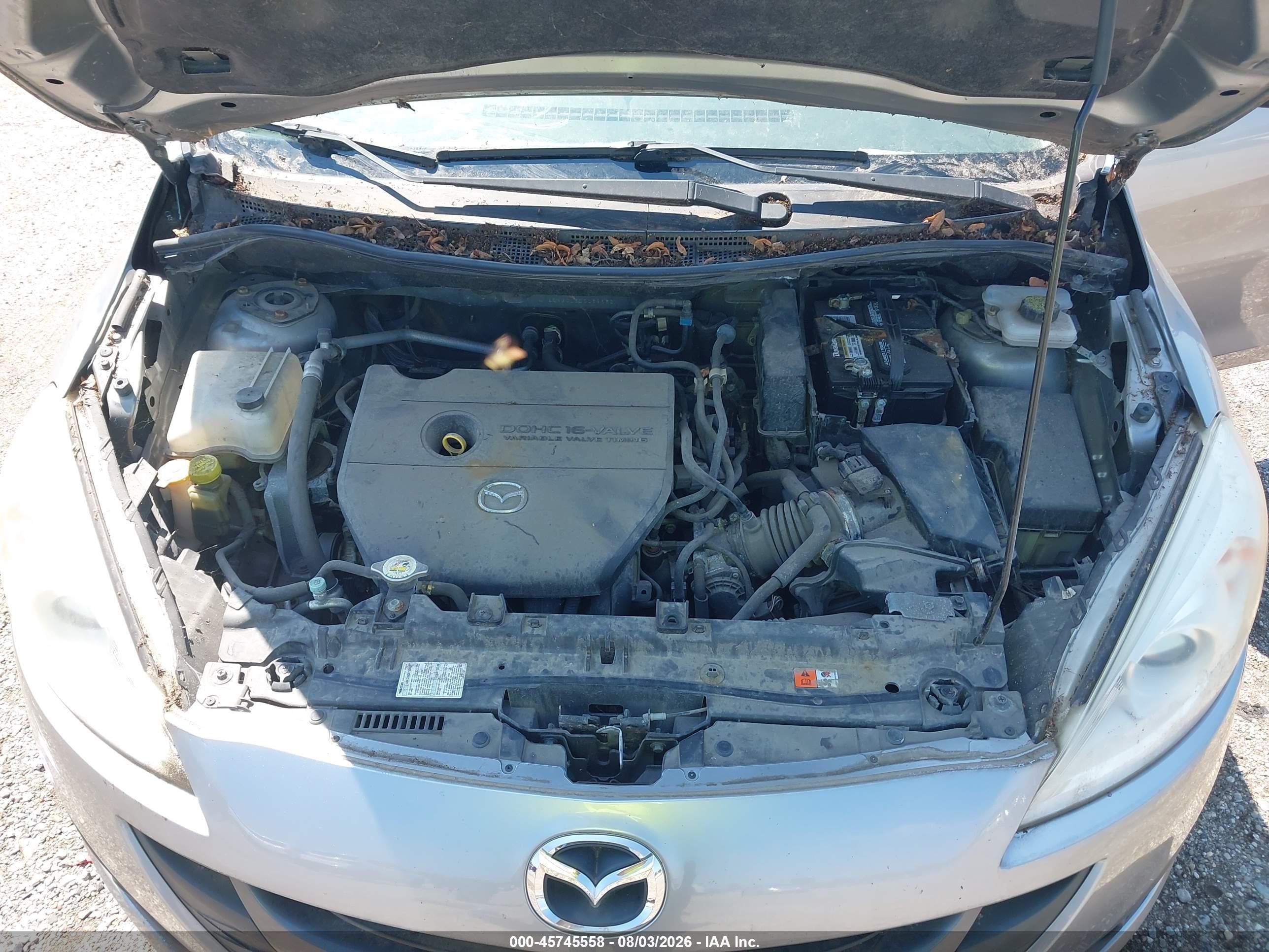 2013 Mazda Mazda5 Touring Silver vin: JM1CW2CL3D0159632