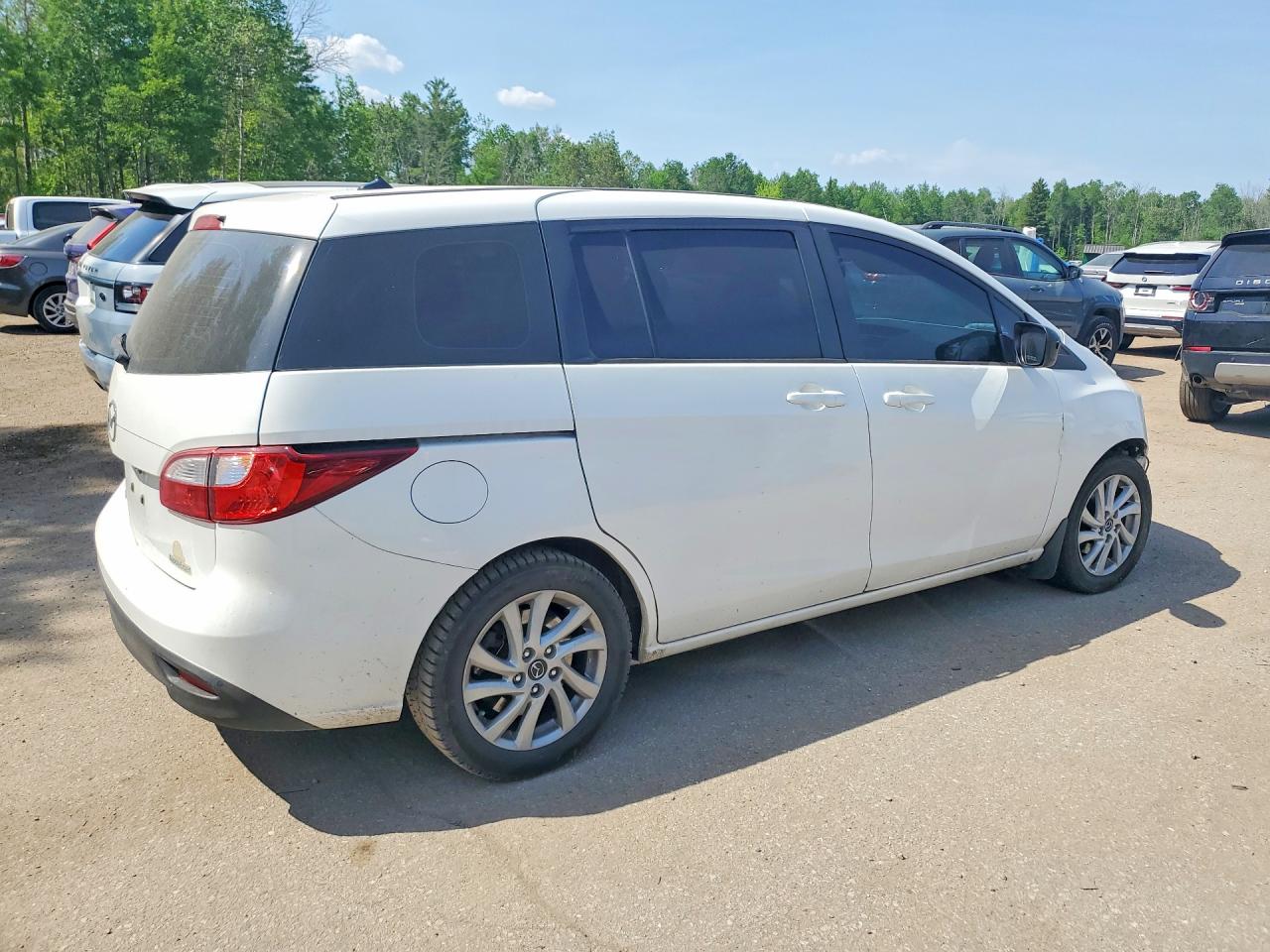 2015 Mazda 5 Touring White vin: JM1CW2CL3F0180676