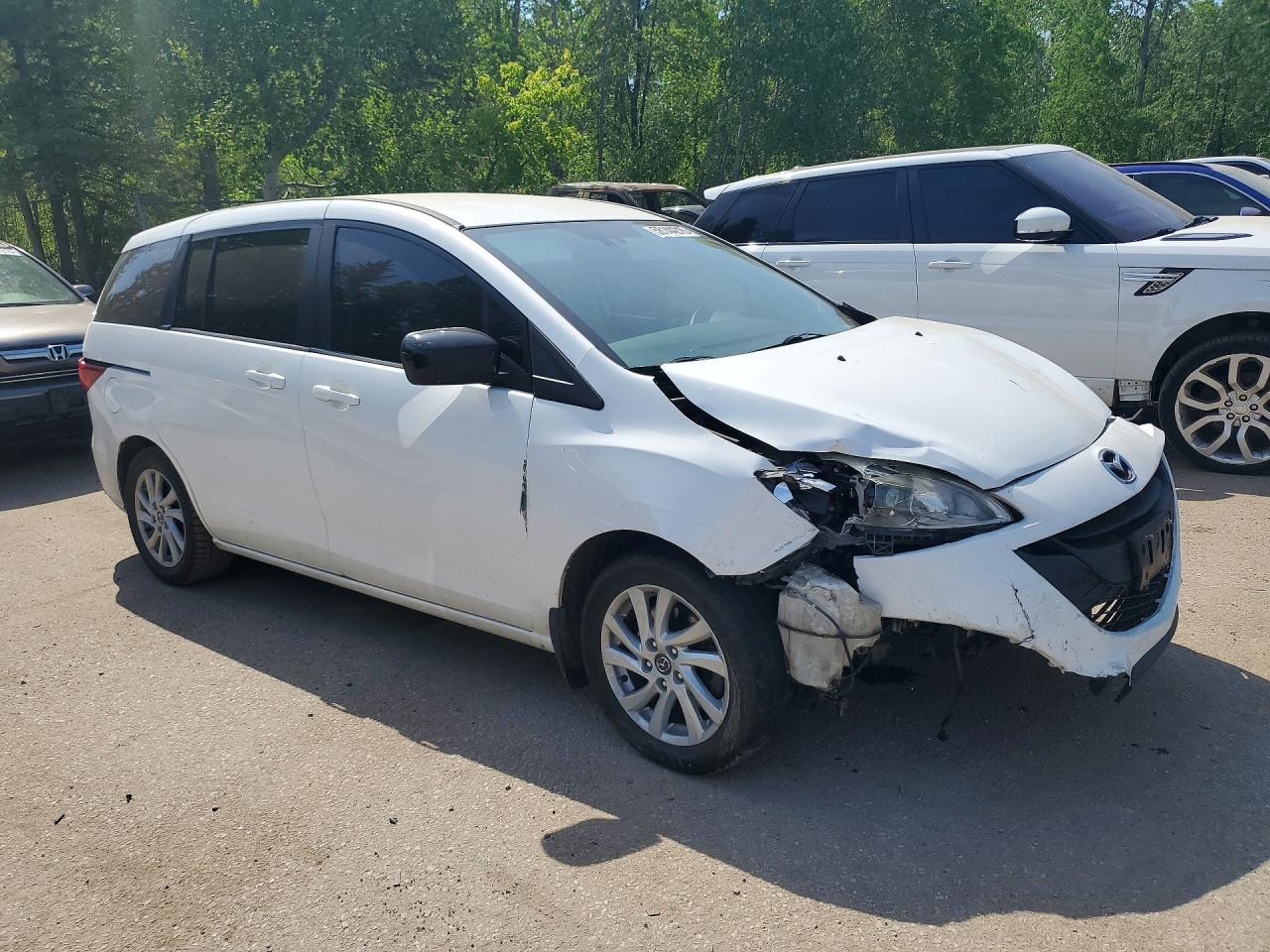 2015 Mazda 5 Touring White vin: JM1CW2CL3F0180676