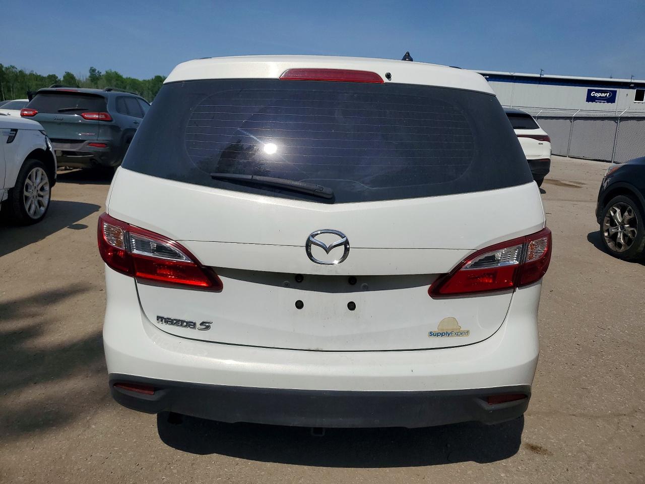 2015 Mazda 5 Touring White vin: JM1CW2CL3F0180676