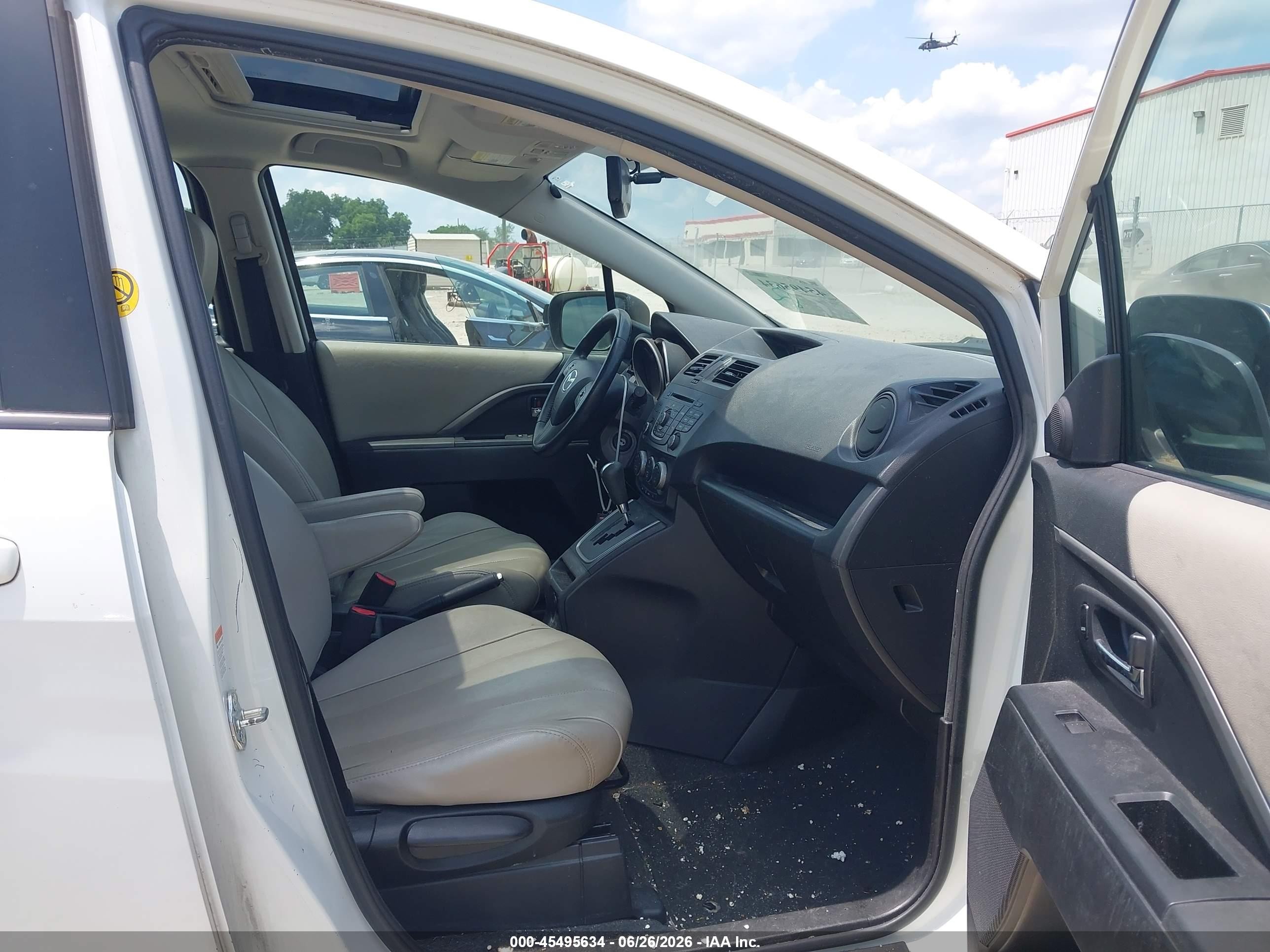 2012 Mazda Mazda5 Touring Белый vin: JM1CW2CL4C0105335