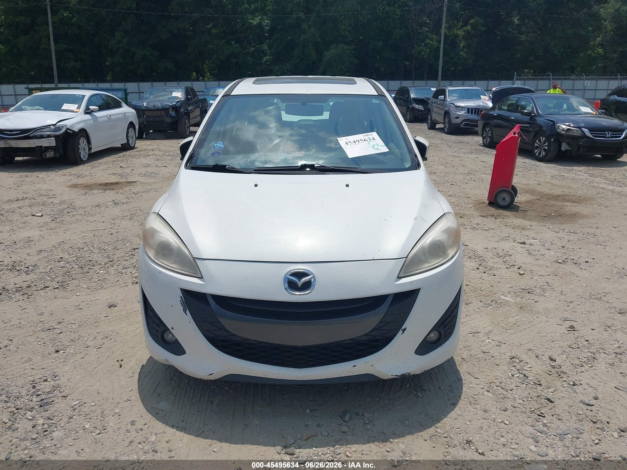 2012 Mazda Mazda5 Touring Белый vin: JM1CW2CL4C0105335