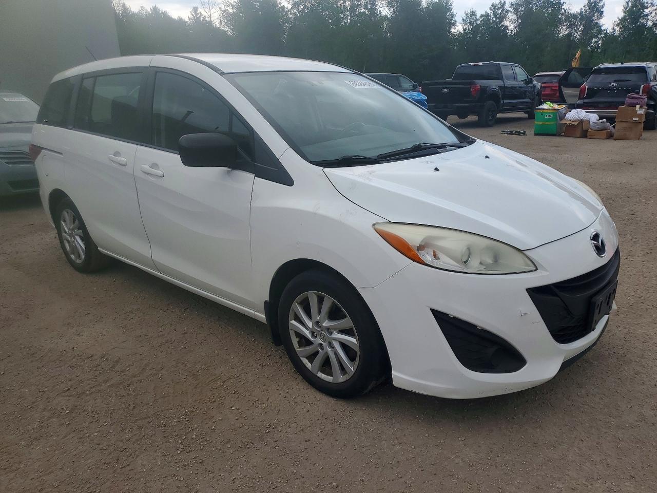 2012 Mazda 5 White vin: JM1CW2CL4C0126475