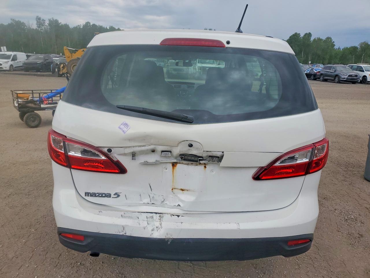 2012 Mazda 5 White vin: JM1CW2CL4C0126475