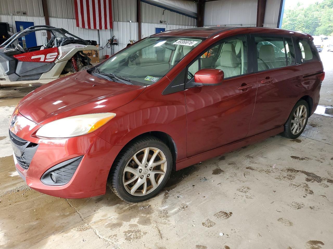 2012 Mazda 5 Red vin: JM1CW2CL4C0141266