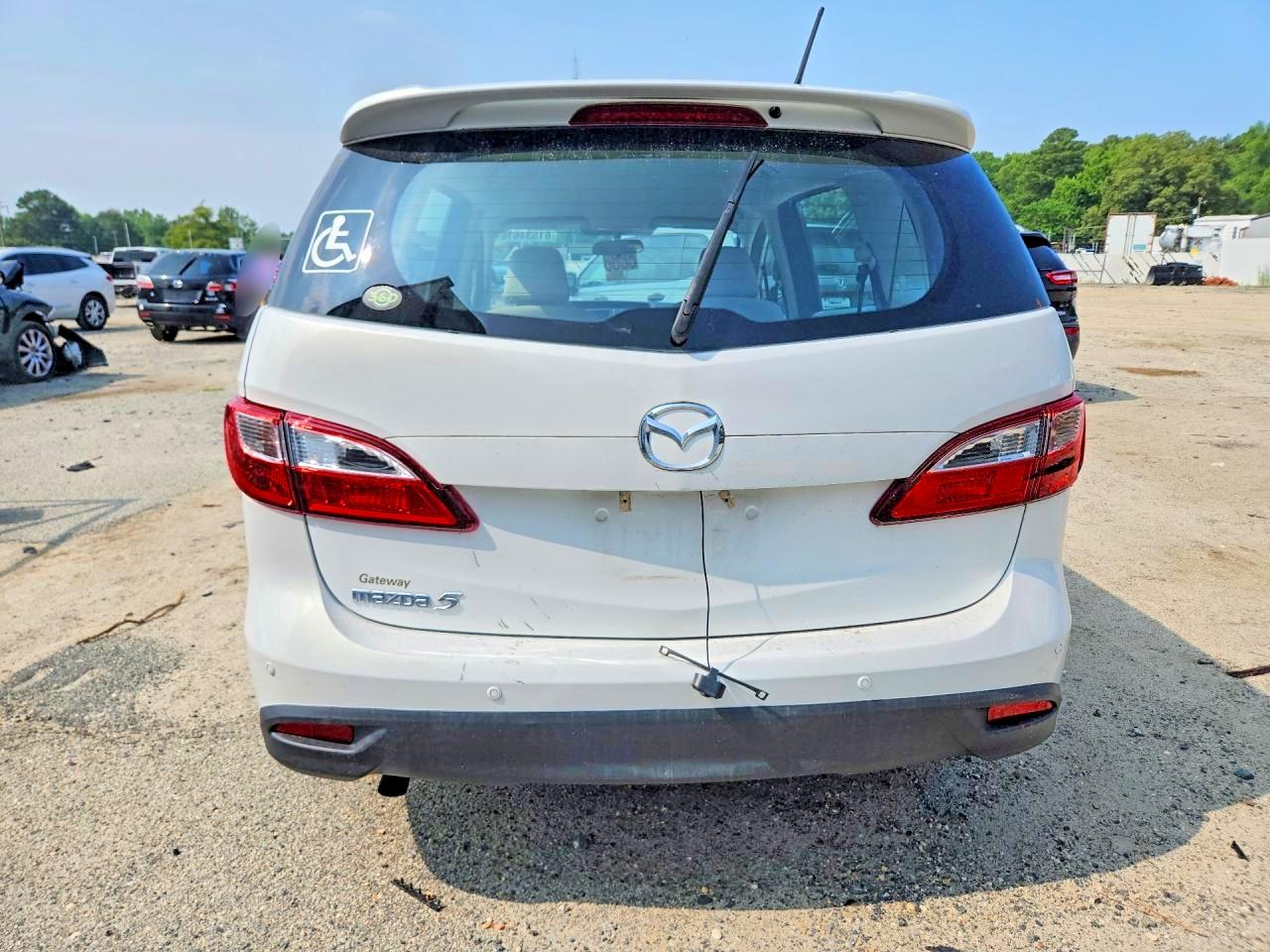 2013 Mazda 5 White vin: JM1CW2CL4D0150101