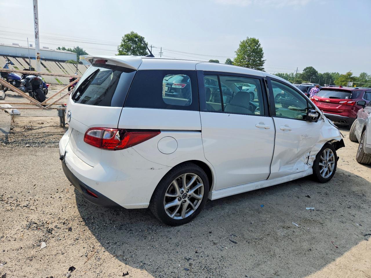 2013 Mazda 5 White vin: JM1CW2CL4D0150101