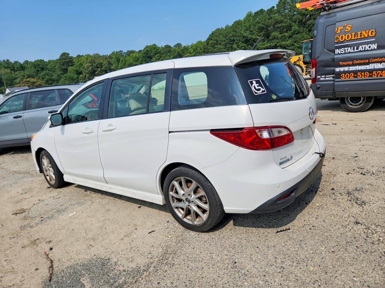 2013 Mazda 5 White vin: JM1CW2CL4D0150101