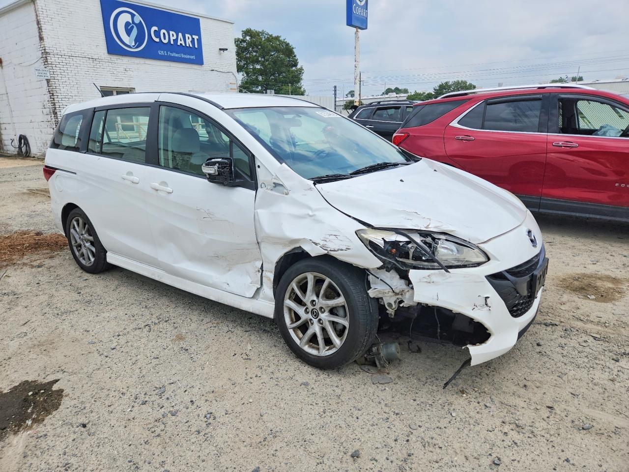 2013 Mazda 5 White vin: JM1CW2CL4D0150101