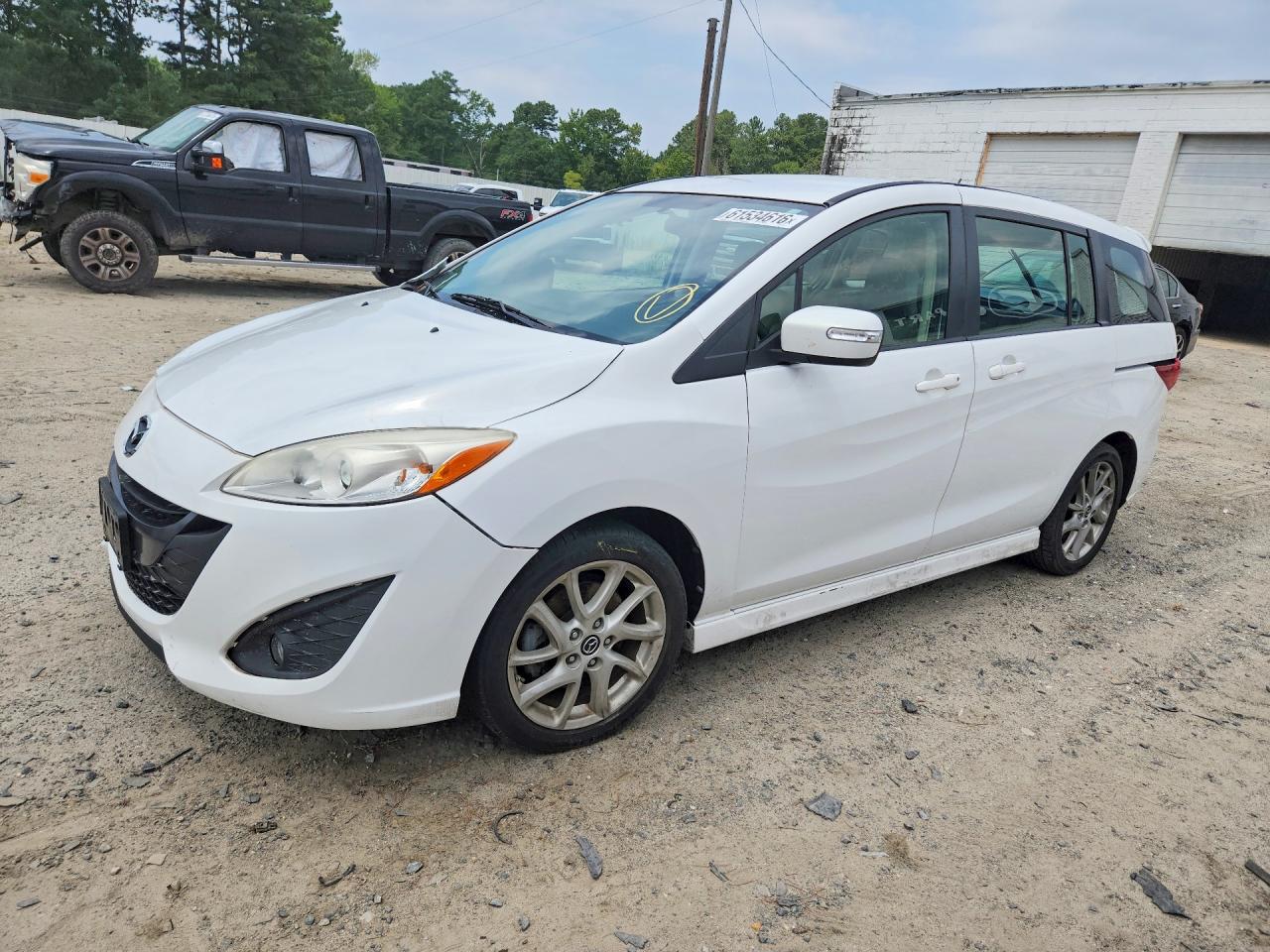 2013 Mazda 5 White vin: JM1CW2CL4D0150101