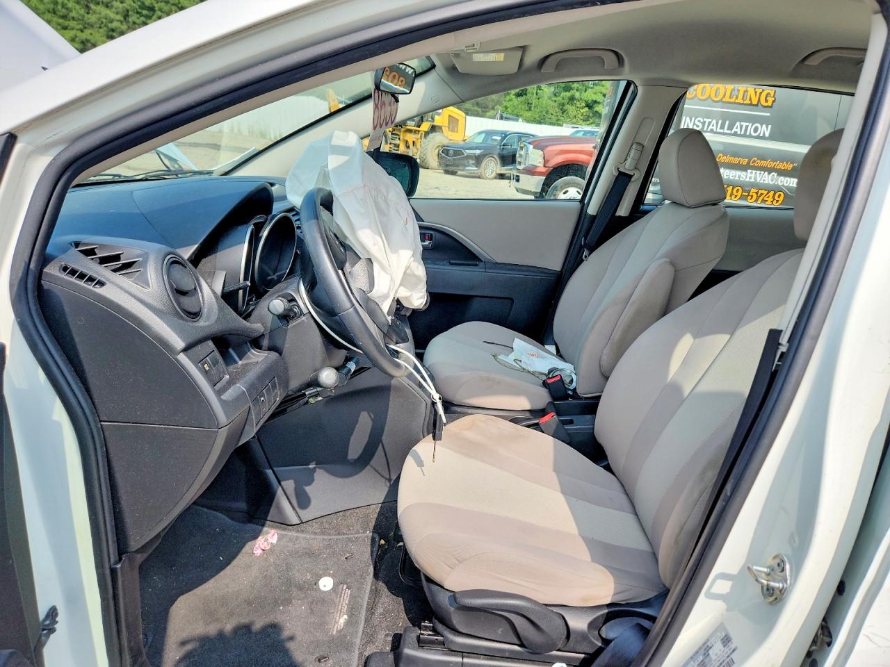2013 Mazda 5 White vin: JM1CW2CL4D0150101