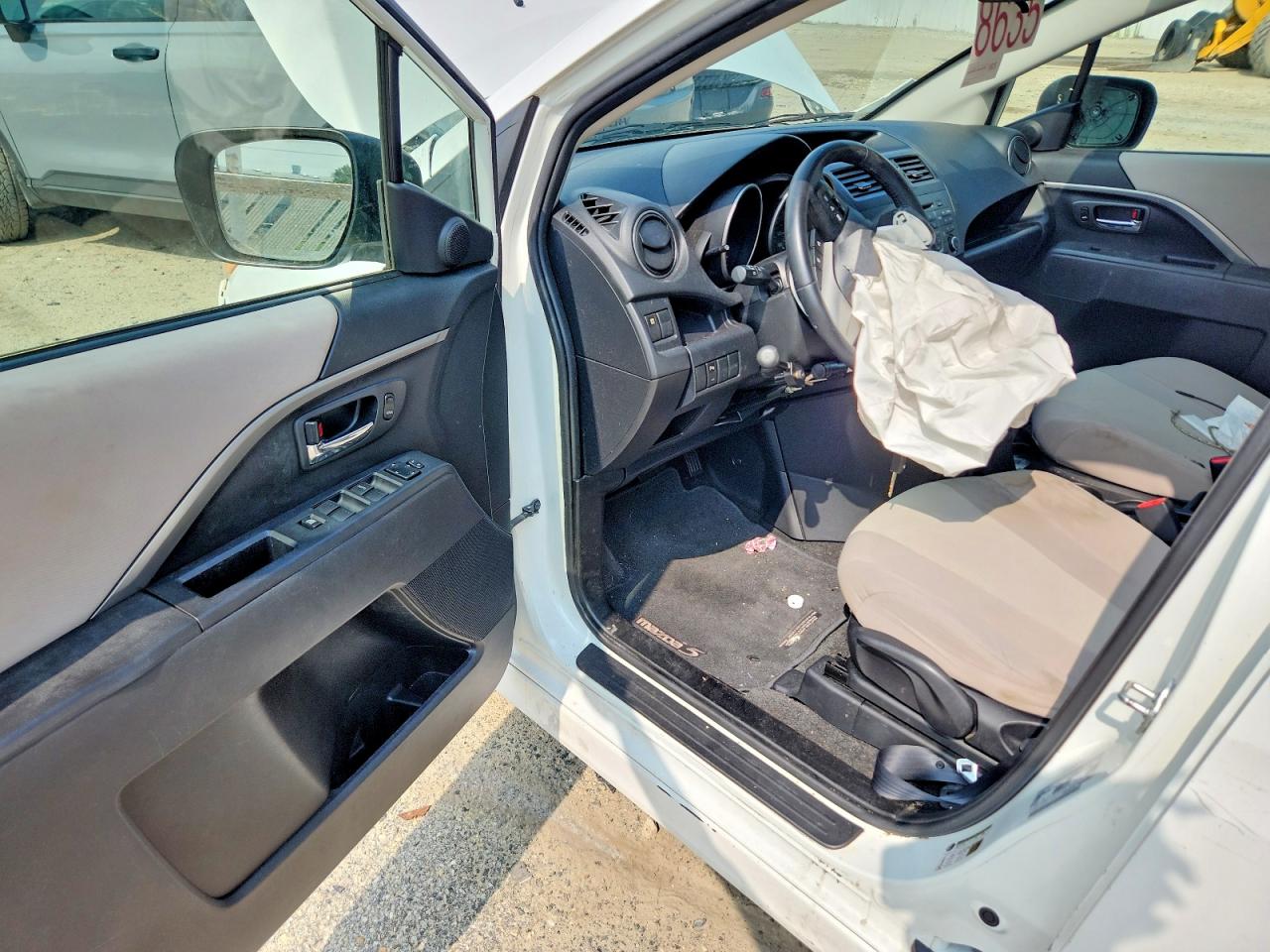 2013 Mazda 5 White vin: JM1CW2CL4D0150101