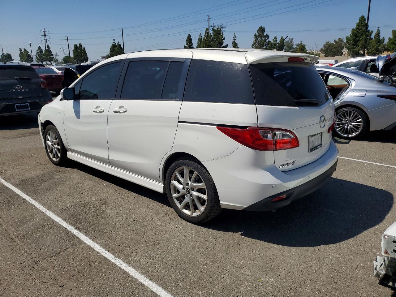 2014 Mazda 5 Touring White vin: JM1CW2CL4E0165845