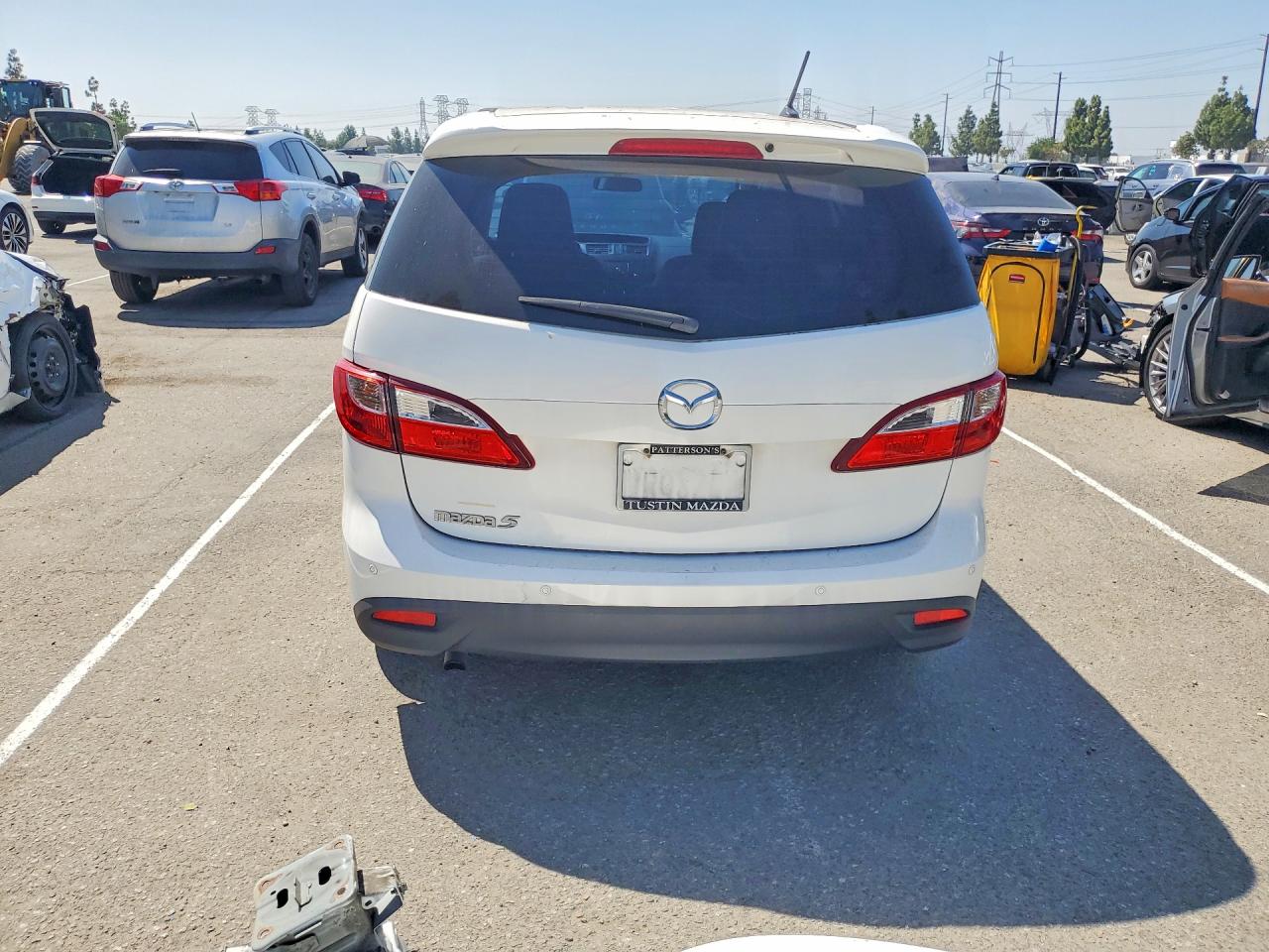 2014 Mazda 5 Touring White vin: JM1CW2CL4E0165845