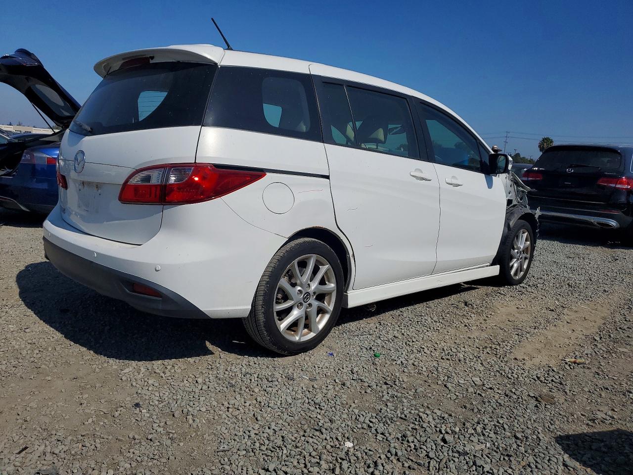 2015 Mazda 5 Touring White vin: JM1CW2CL4F0179486