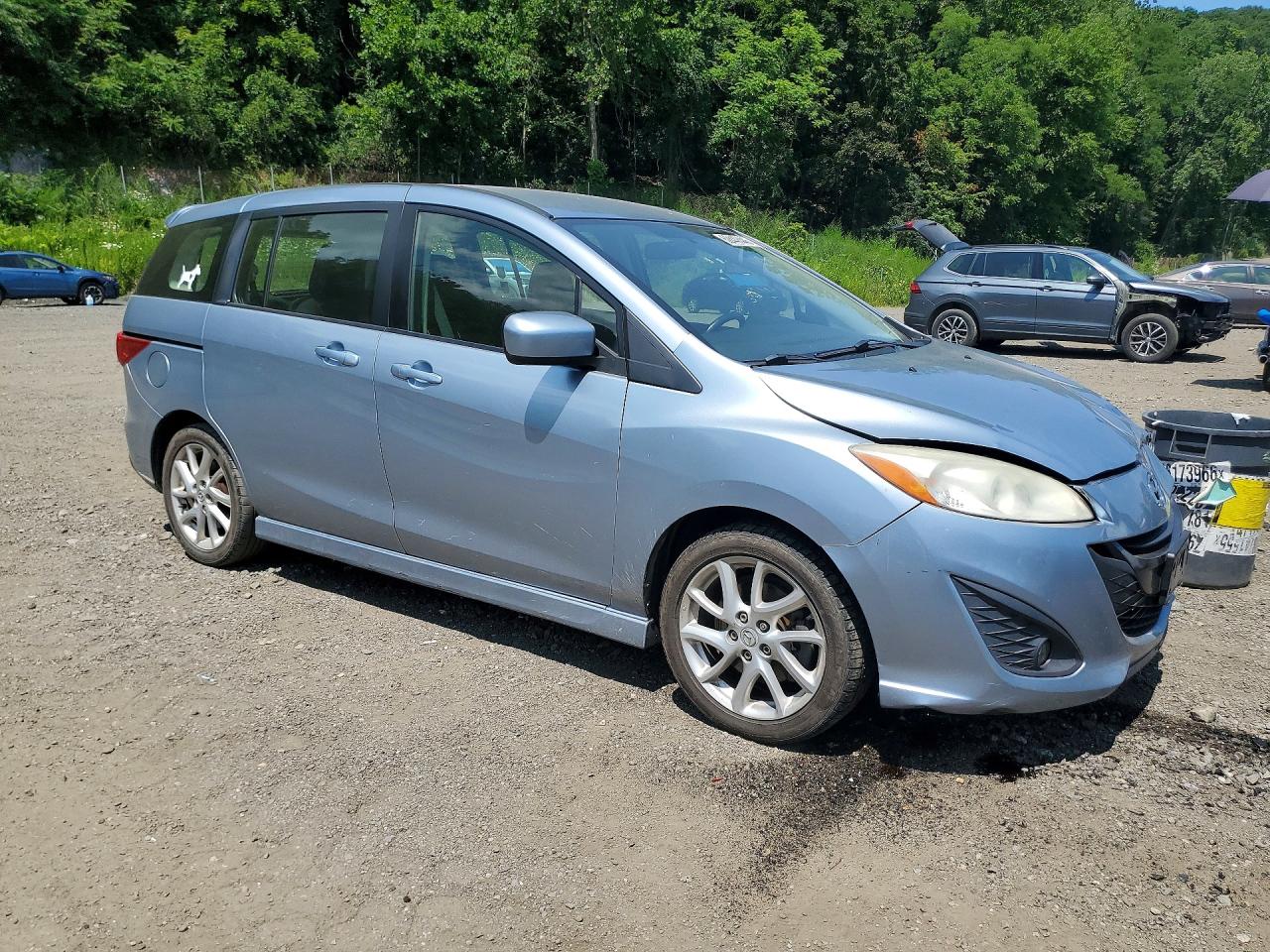 2012 Mazda 5 Silver vin: JM1CW2CL5C0110706