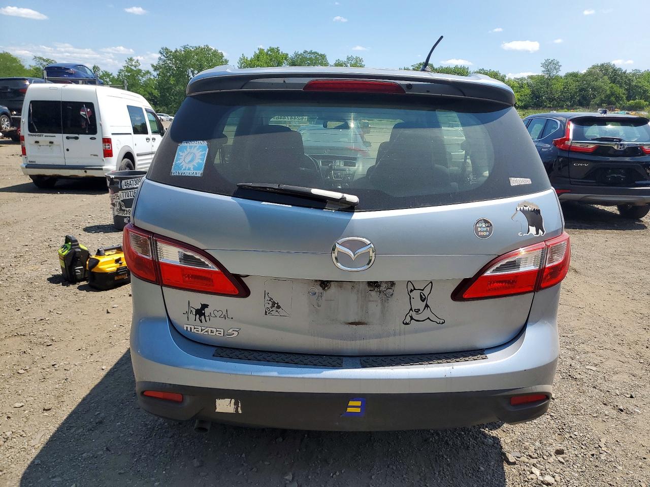 2012 Mazda 5 Silver vin: JM1CW2CL5C0110706