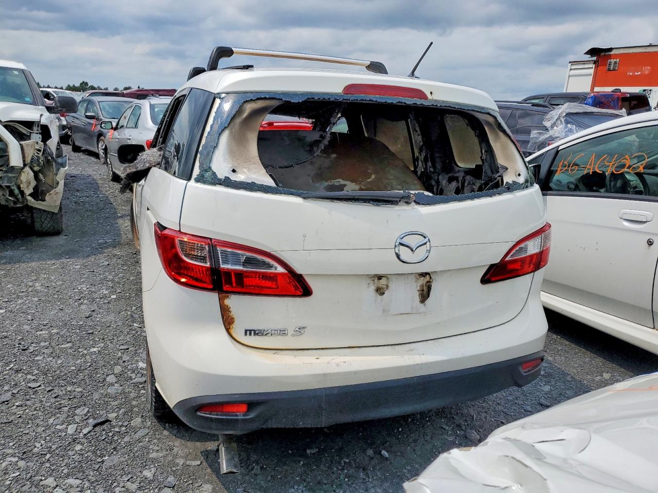 2012 Mazda 5 White vin: JM1CW2CL5C0124105