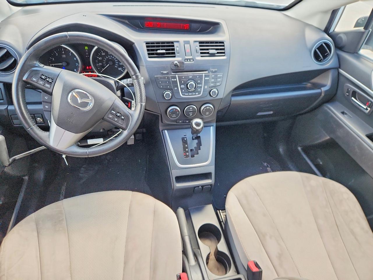 2013 Mazda 5 White vin: JM1CW2CL5D0153105