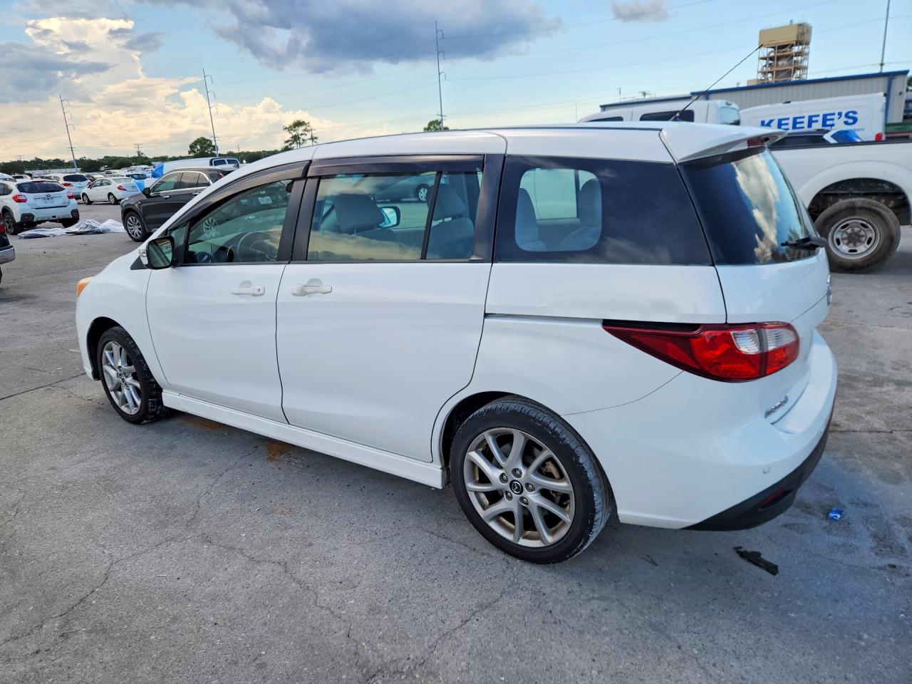 2013 Mazda 5 White vin: JM1CW2CL5D0153105