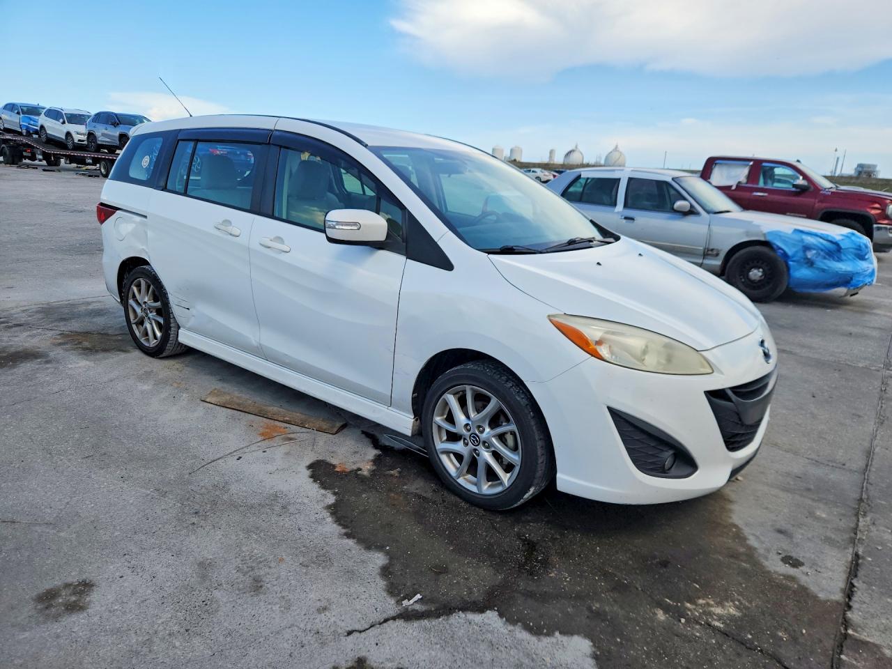 2013 Mazda 5 White vin: JM1CW2CL5D0153105