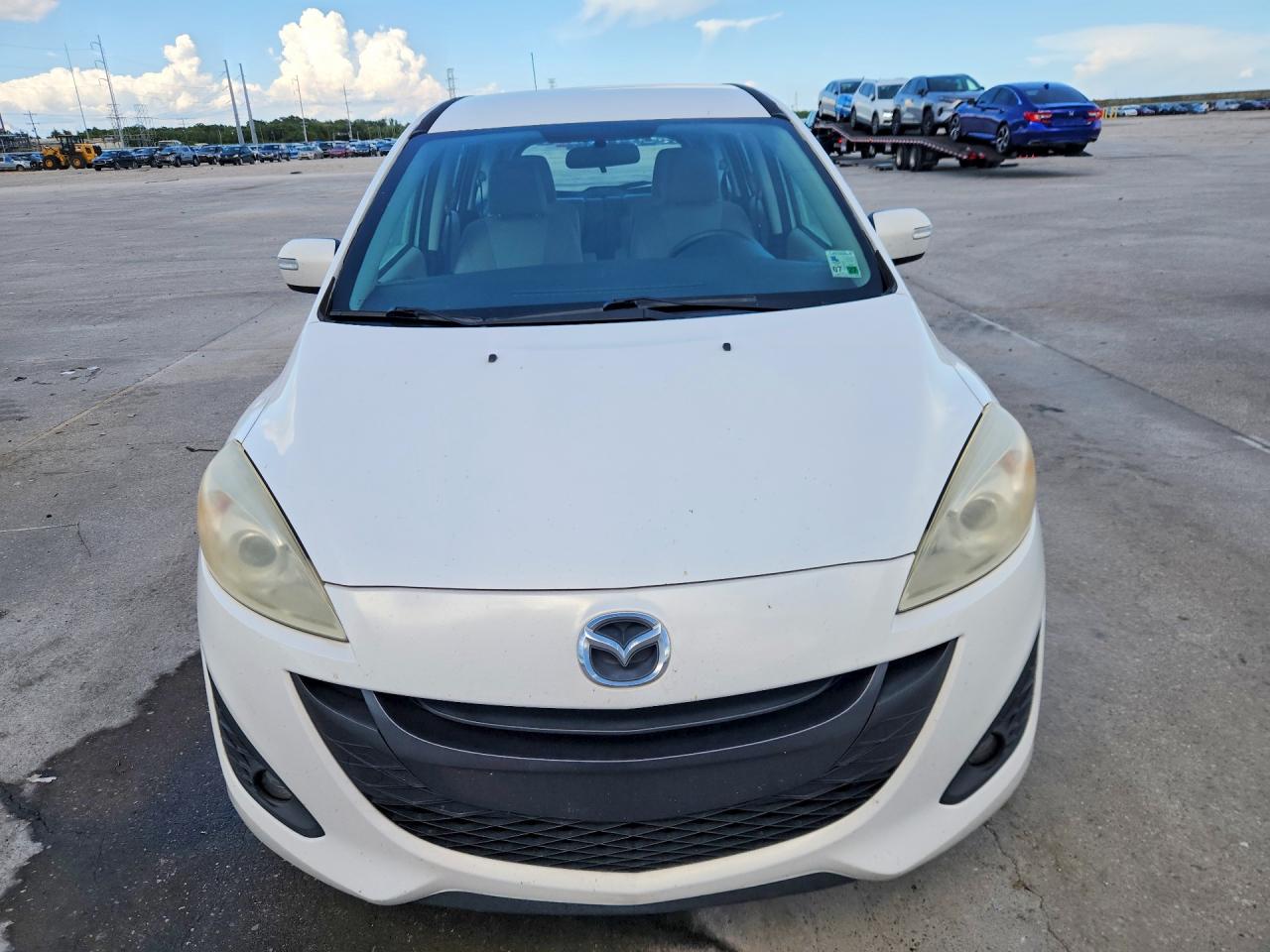 2013 Mazda 5 White vin: JM1CW2CL5D0153105