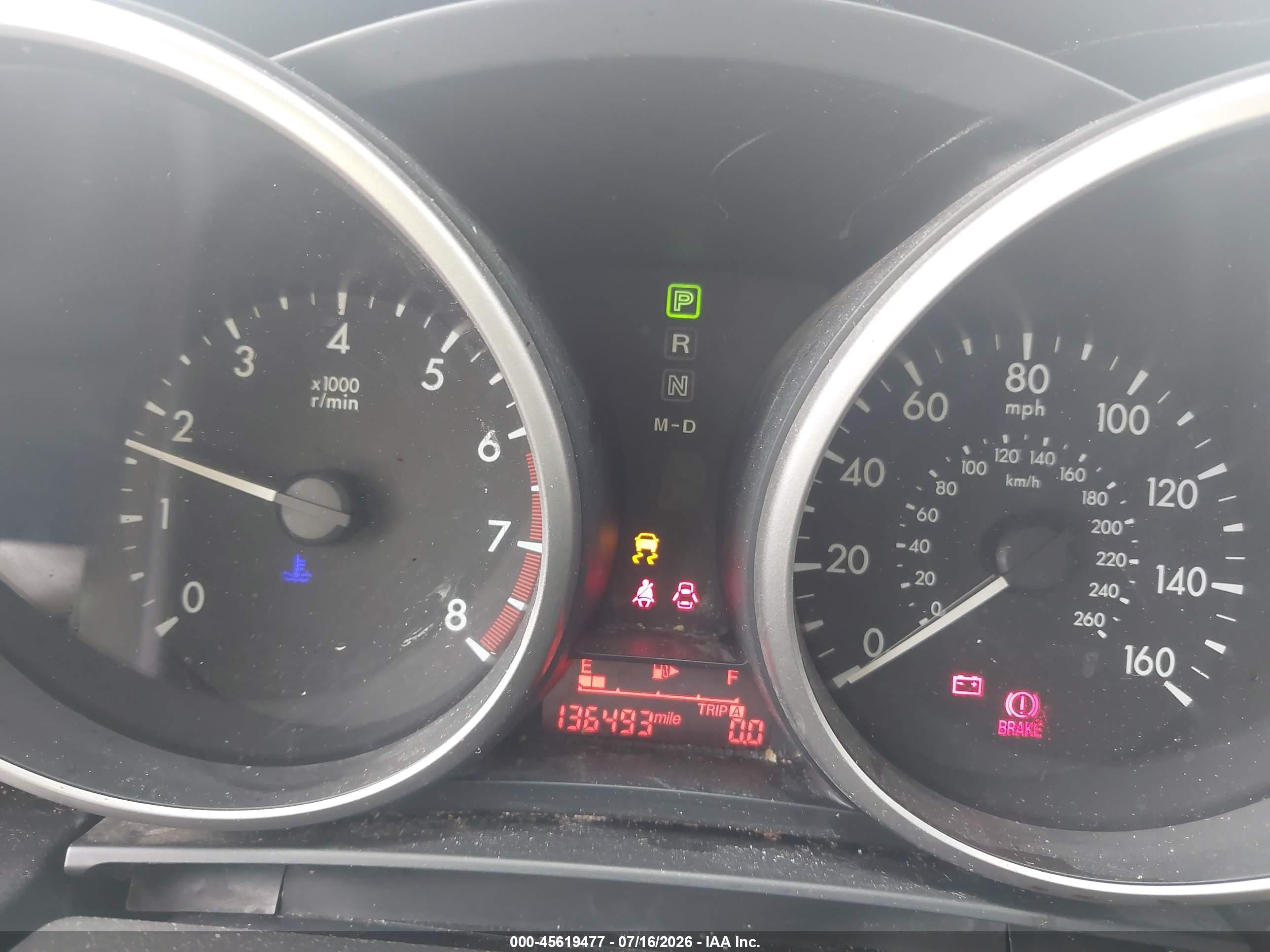 2013 Mazda Mazda5 Touring Белый vin: JM1CW2CL5D0153329