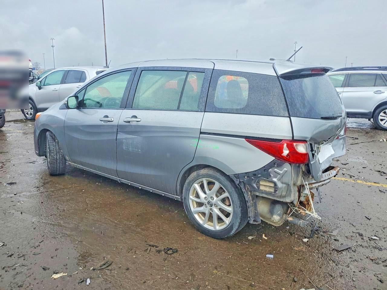 2014 Mazda 5 Touring Silver vin: JM1CW2CL5E0166387