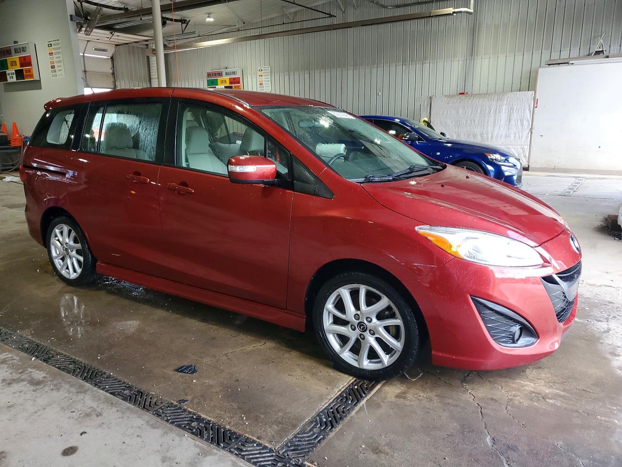 2015 Mazda 5 Touring Красный vin: JM1CW2CL5F0187449