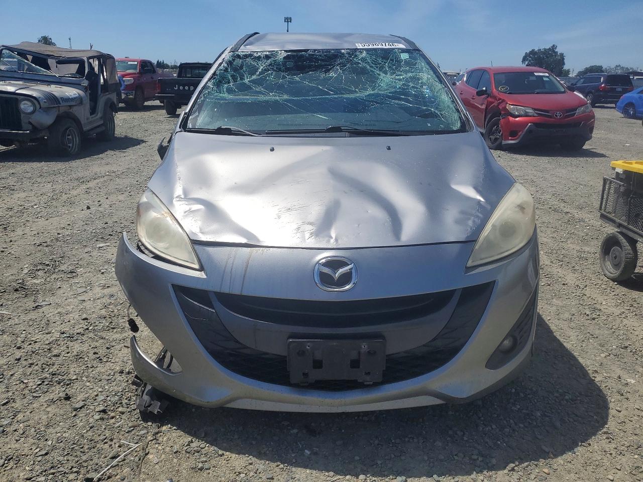 2012 Mazda 5 Silver vin: JM1CW2CL6C0106051