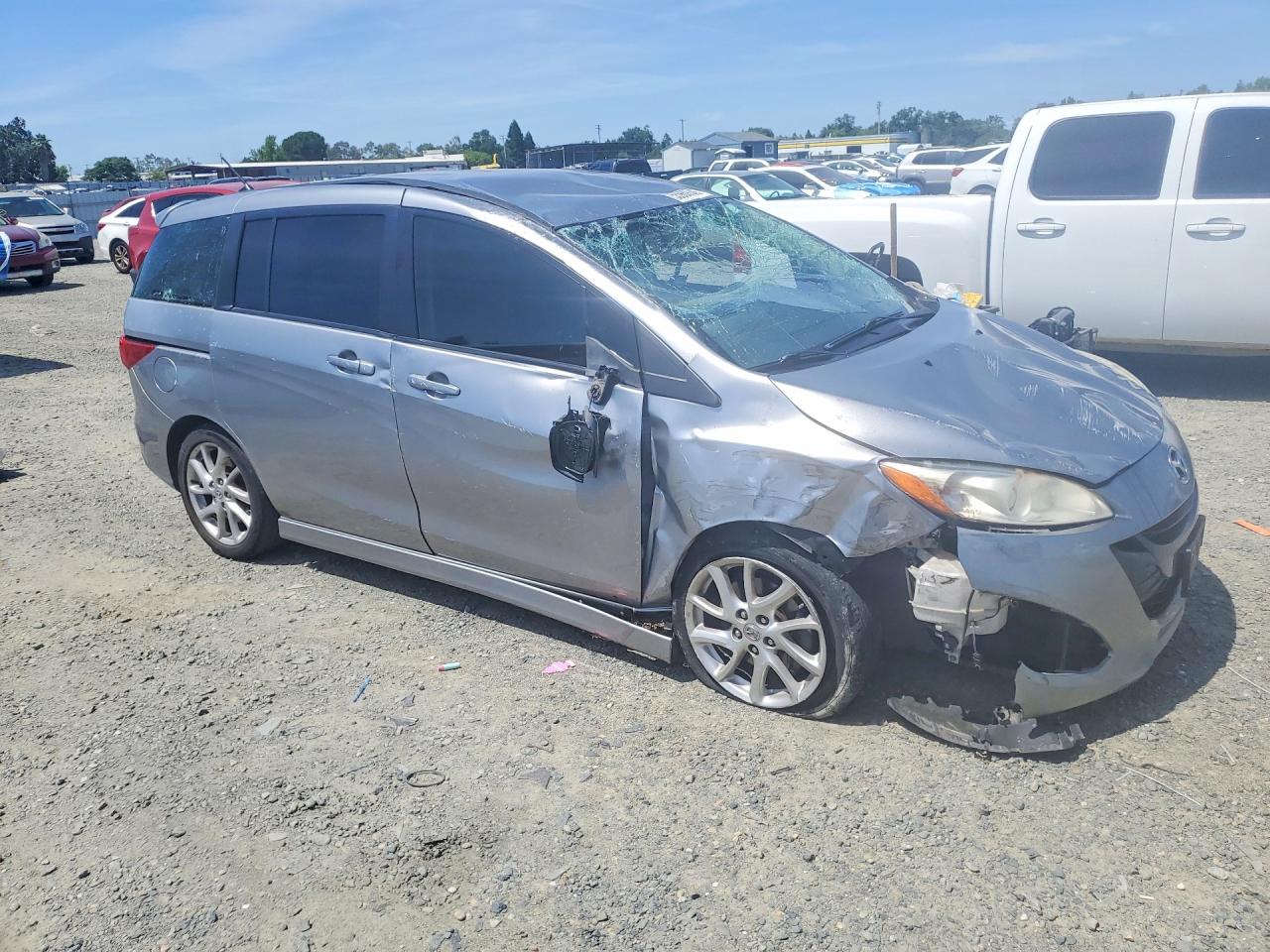 2012 Mazda 5 Silver vin: JM1CW2CL6C0106051