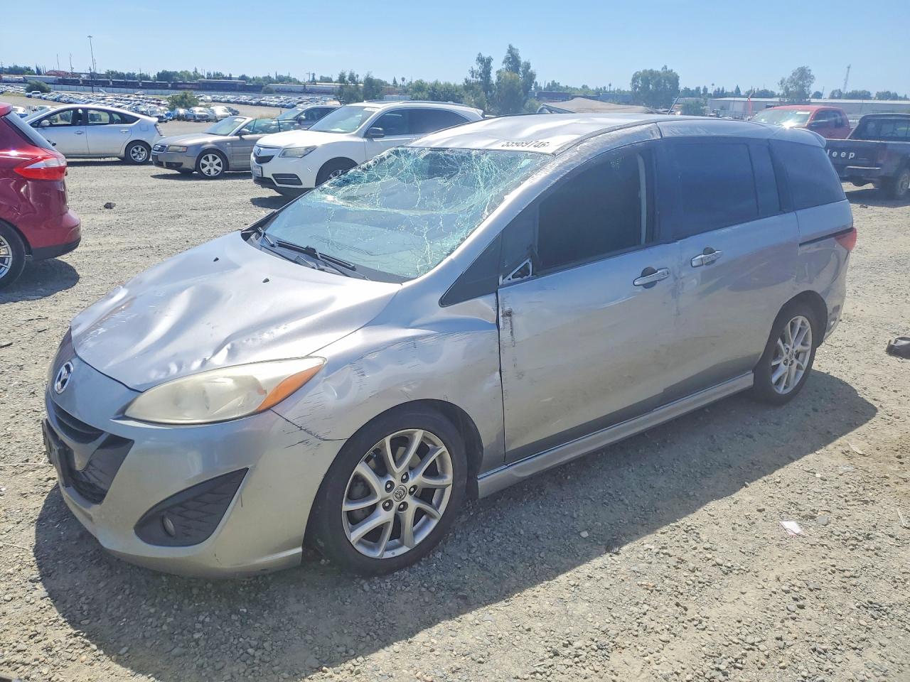 2012 Mazda 5 Silver vin: JM1CW2CL6C0106051