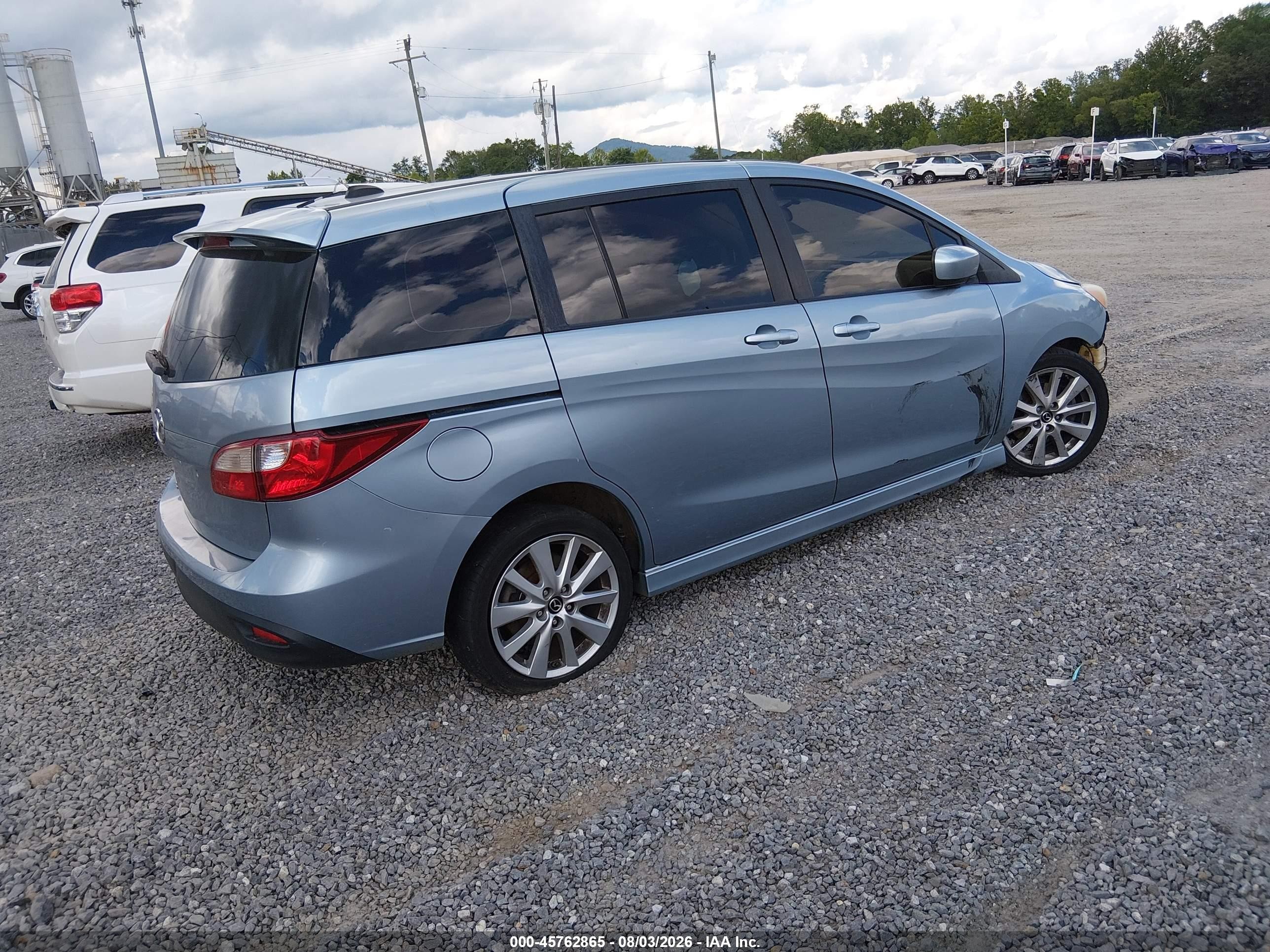 2012 Mazda Mazda5 Touring Blue vin: JM1CW2CL6C0134559