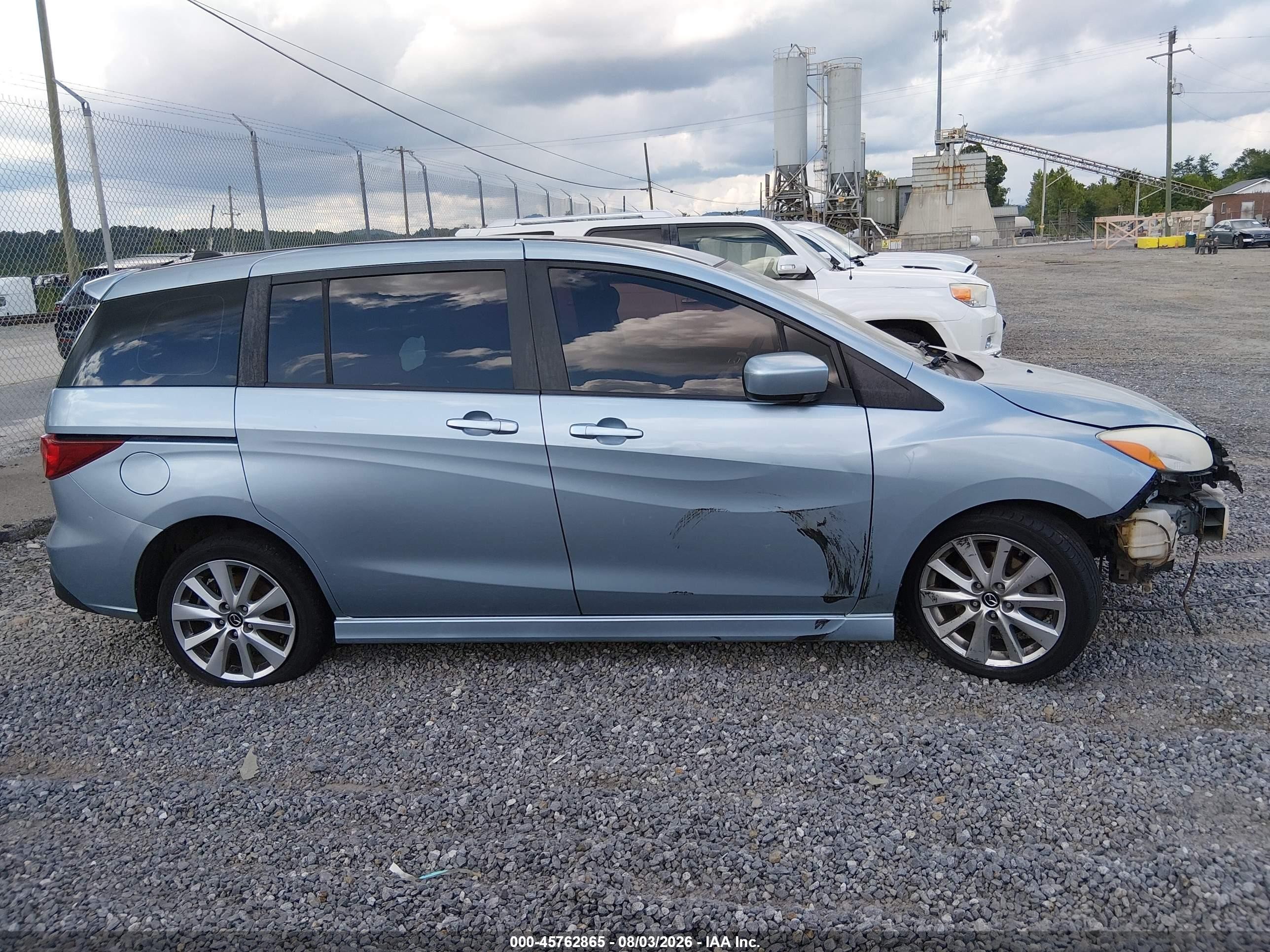 2012 Mazda Mazda5 Touring Blue vin: JM1CW2CL6C0134559