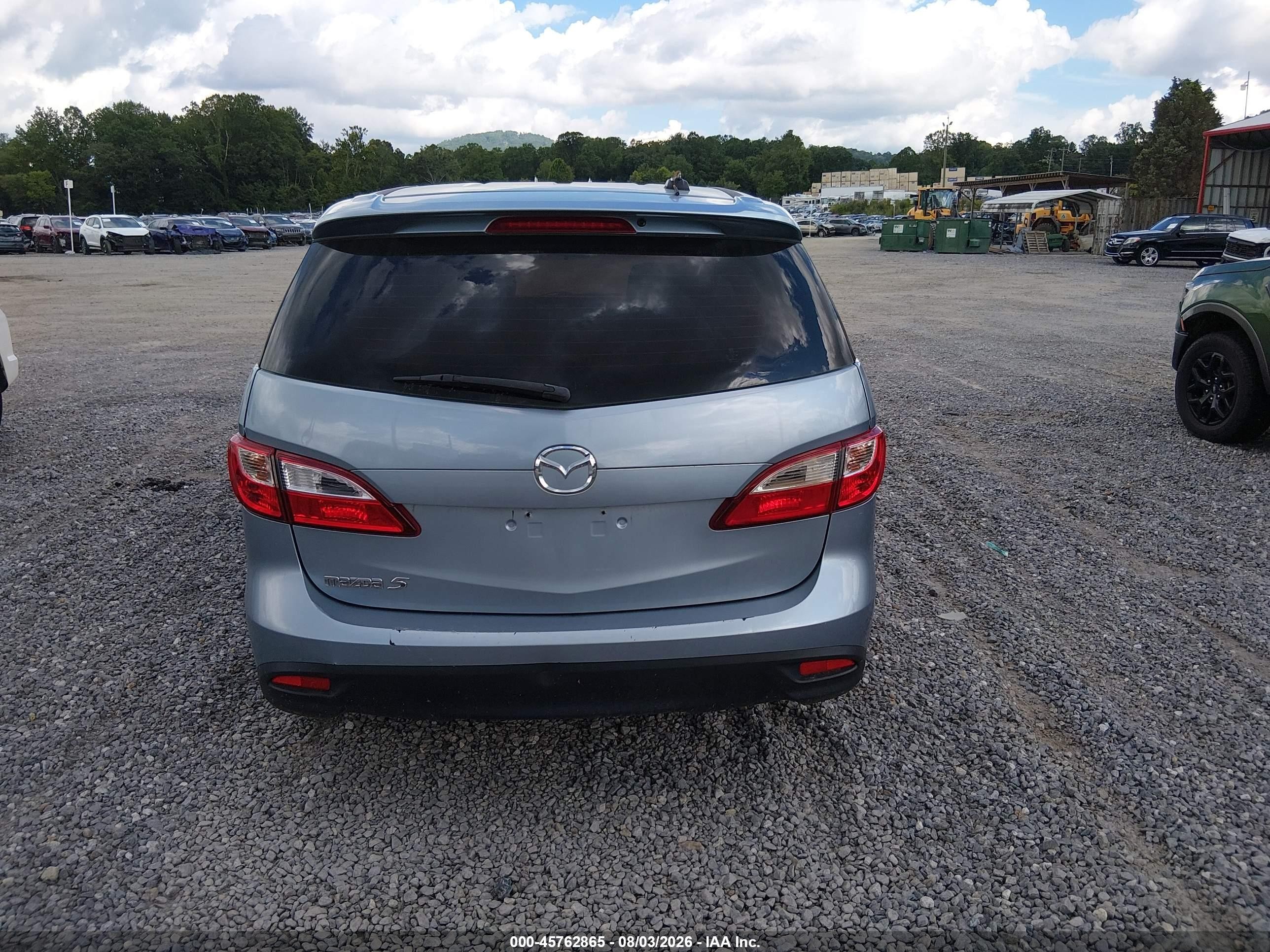 2012 Mazda Mazda5 Touring Blue vin: JM1CW2CL6C0134559