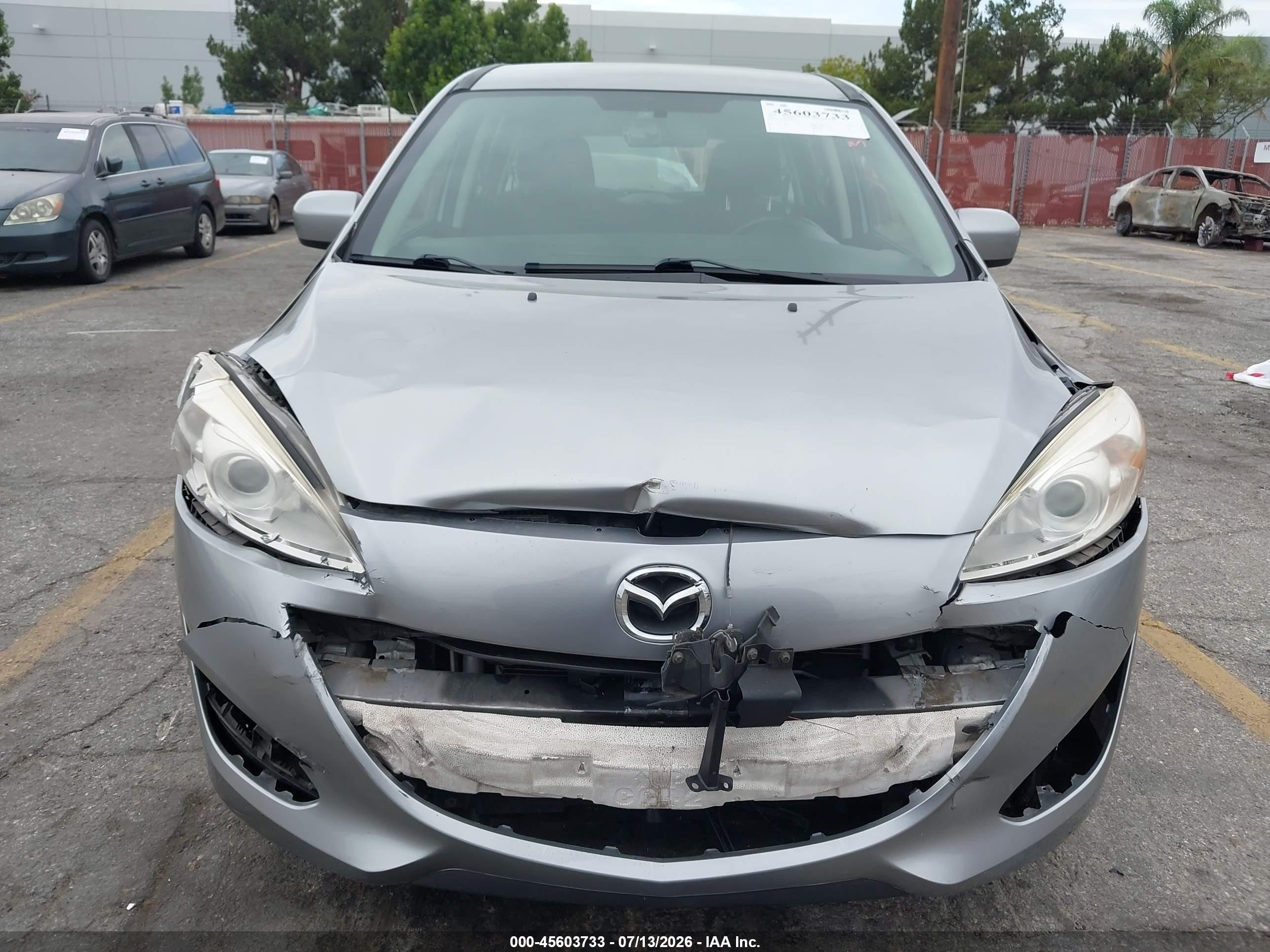 2012 Mazda Mazda5 Touring Gray vin: JM1CW2CL6C0135209