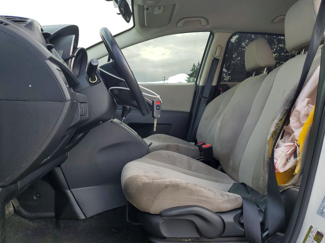 2015 Mazda 5 Touring White vin: JM1CW2CL6F0188500