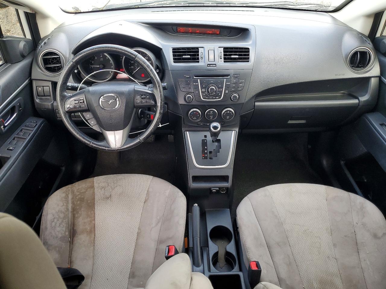 2015 Mazda 5 Touring White vin: JM1CW2CL6F0188500