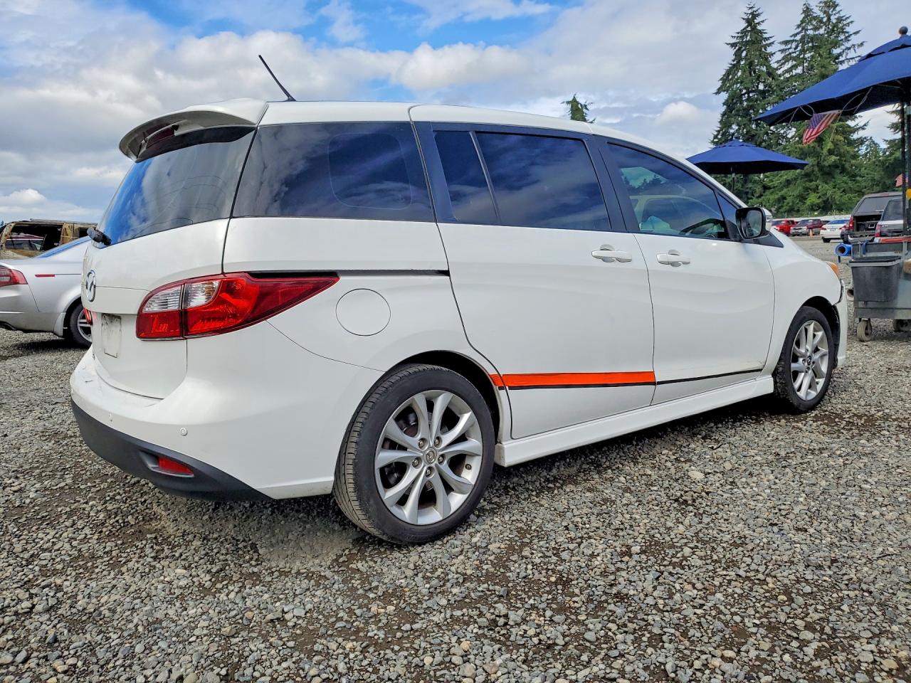 2015 Mazda 5 Touring White vin: JM1CW2CL6F0188500