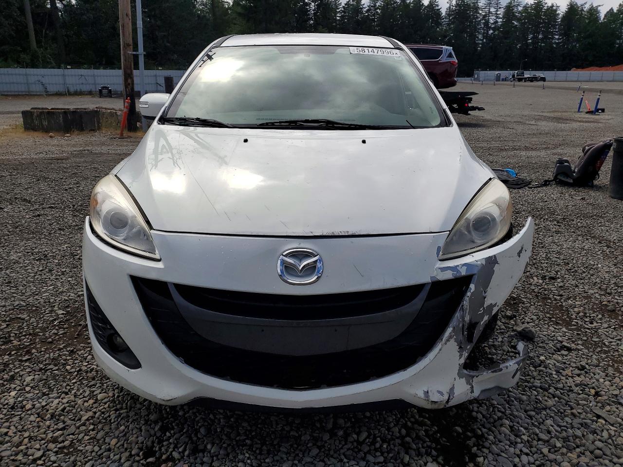 2015 Mazda 5 Touring White vin: JM1CW2CL6F0188500